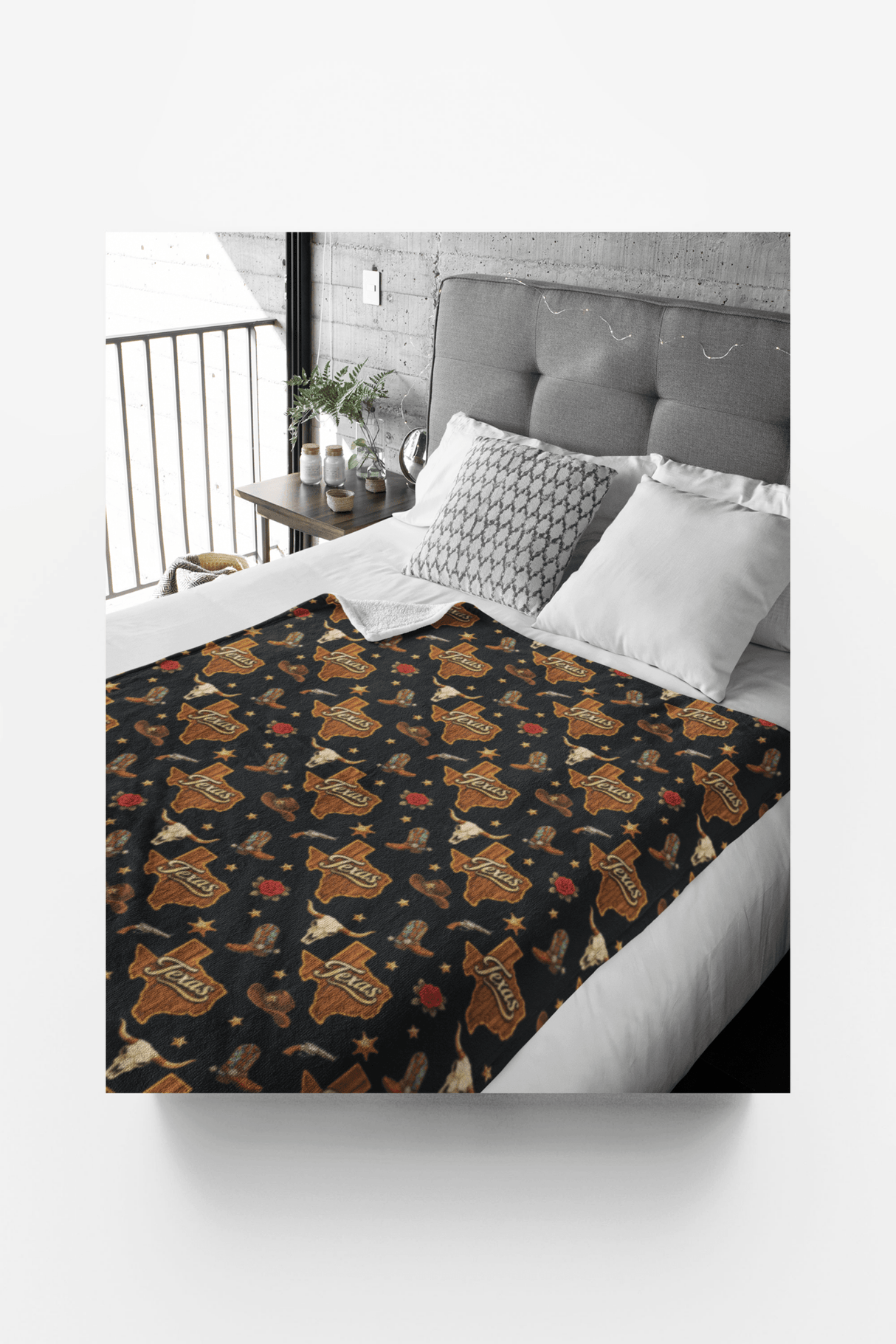 Texas Lone Star Luxe Sherpa Blanket - London Penny Gift Wrap