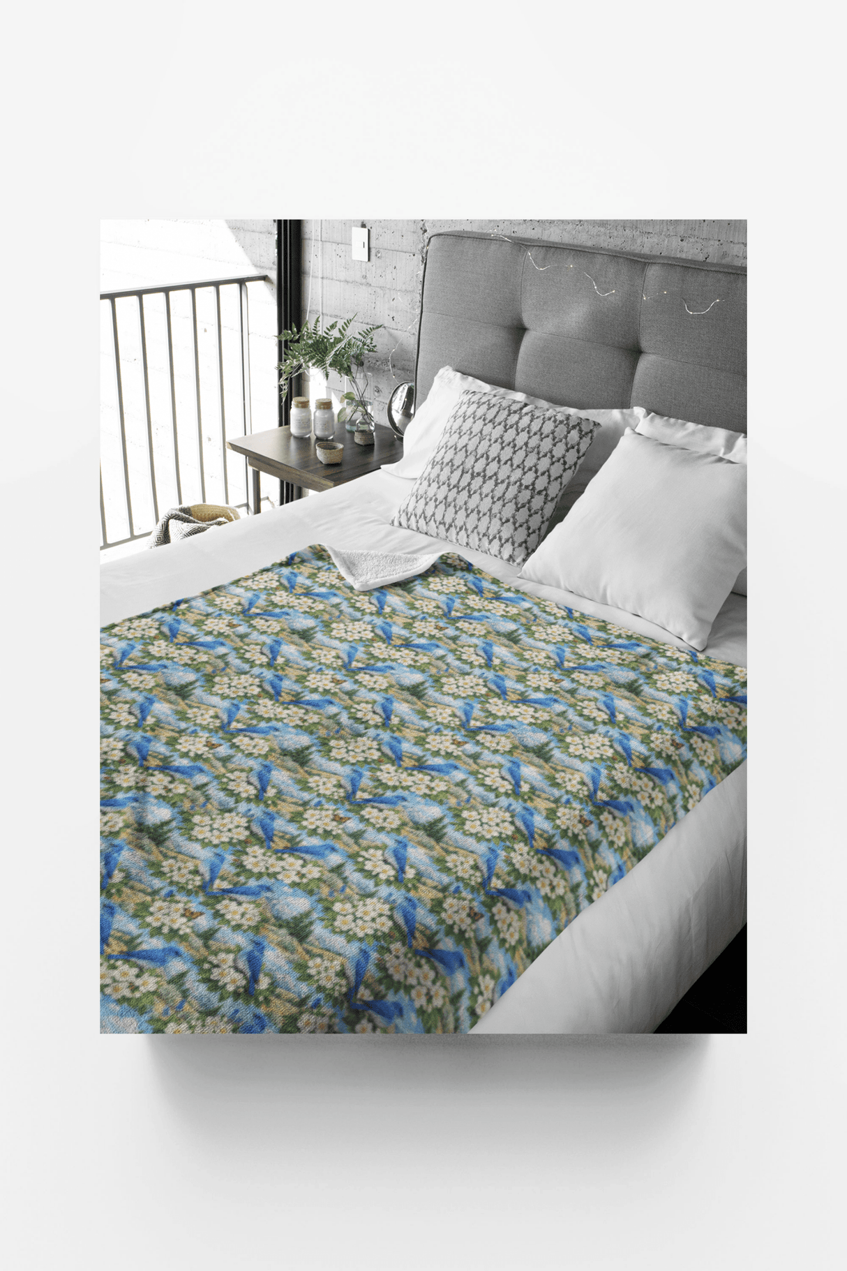 Idaho Flora & Fauna Sherpa Blanket - London Penny Gift Wrap