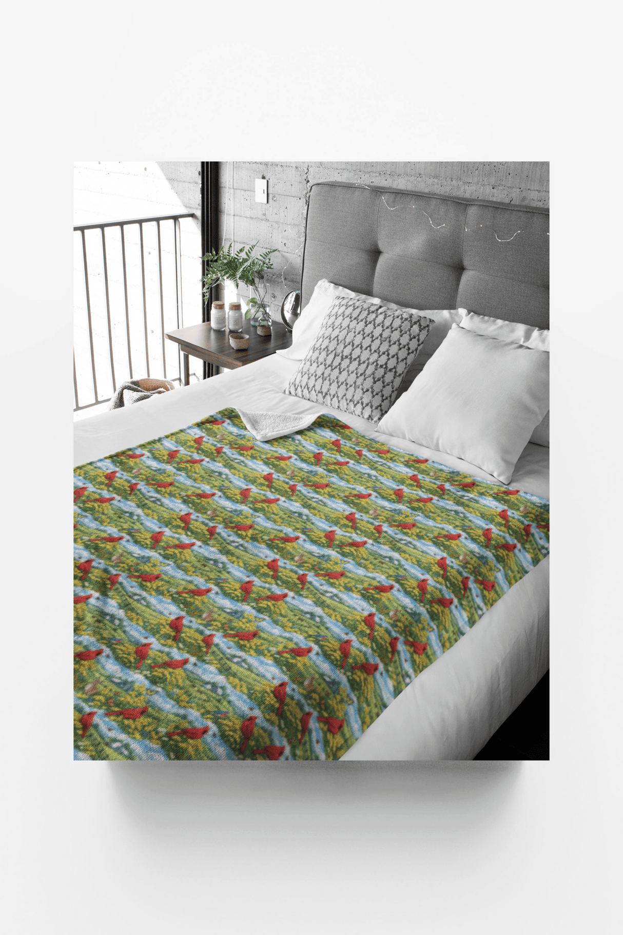 Kentucky Flora & Fauna Sherpa Blanket - London Penny Gift Wrap