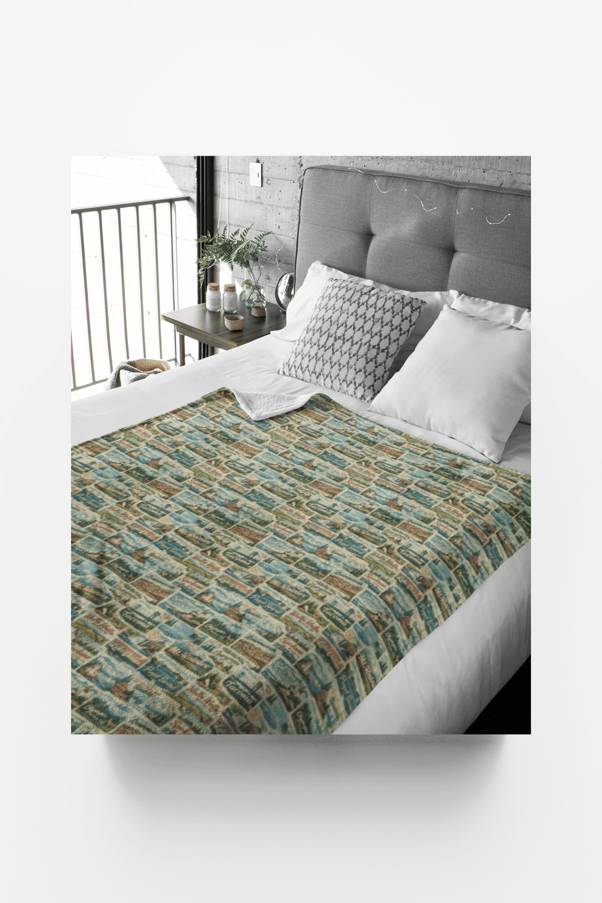 Washington Postcard Memories Sherpa Blanket - London Penny Gift Wrap