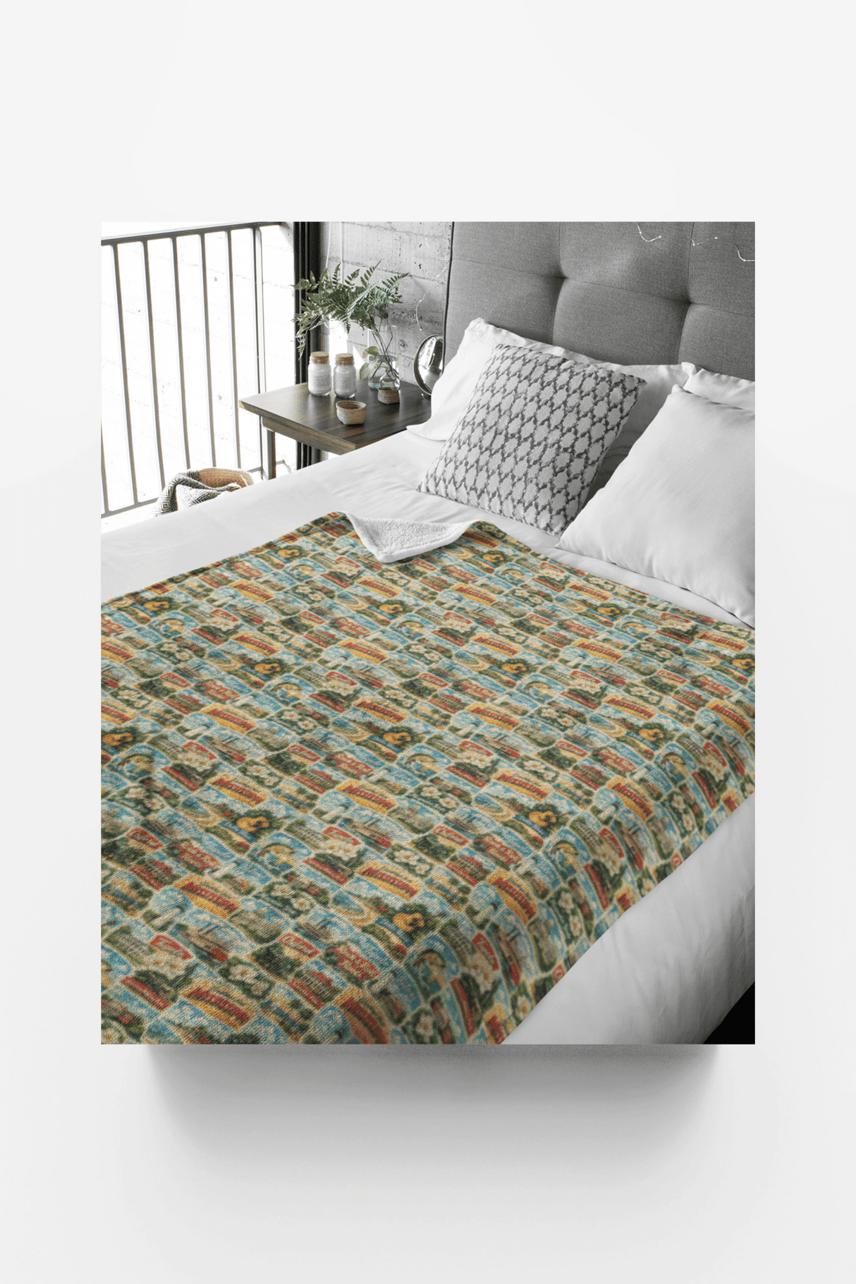 Mississippi Postcard Memories Sherpa Blanket - London Penny Gift Wrap