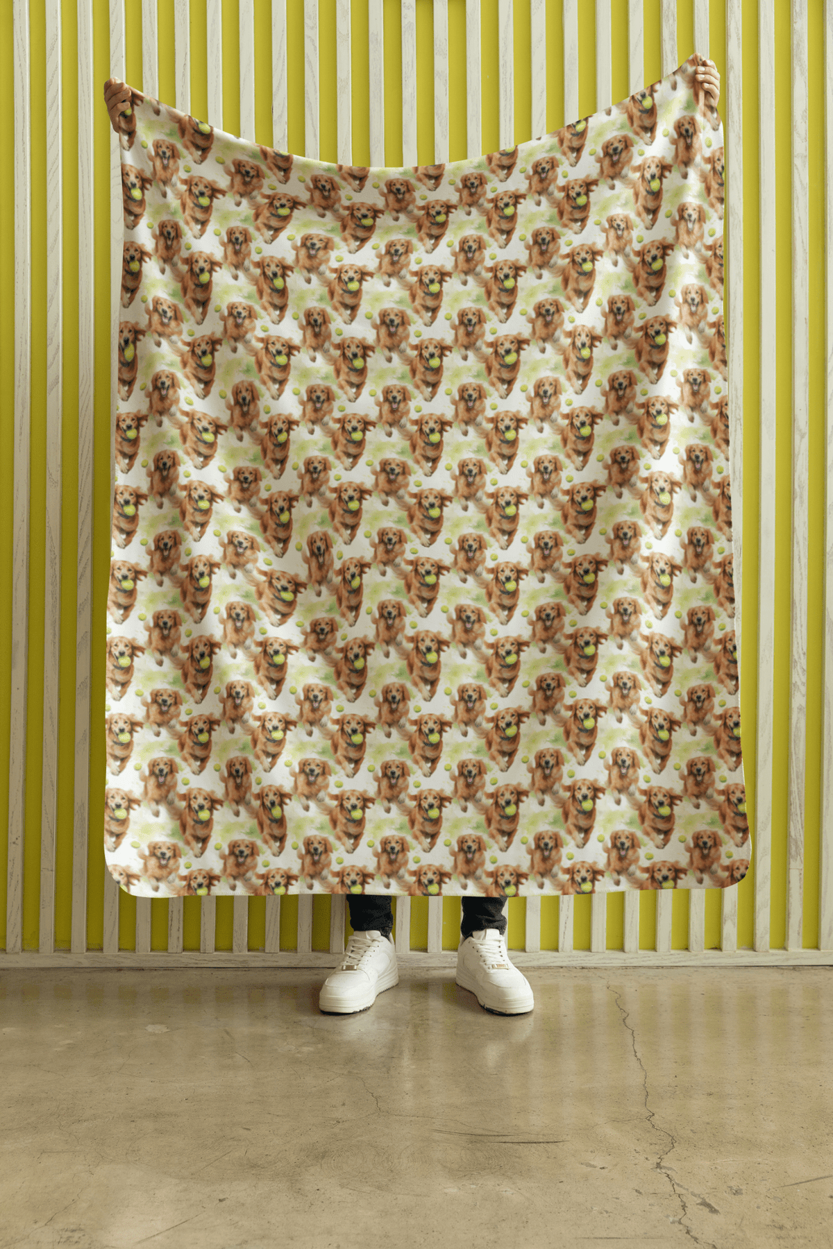 Golden Playtime Sherpa Blanket - London Penny Gift Wrap