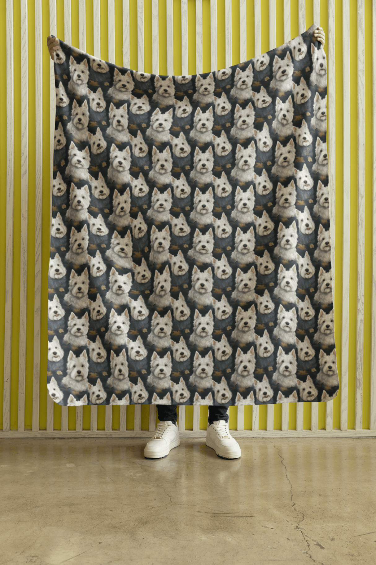 Westie Wonders Sherpa Blanket - London Penny Gift Wrap