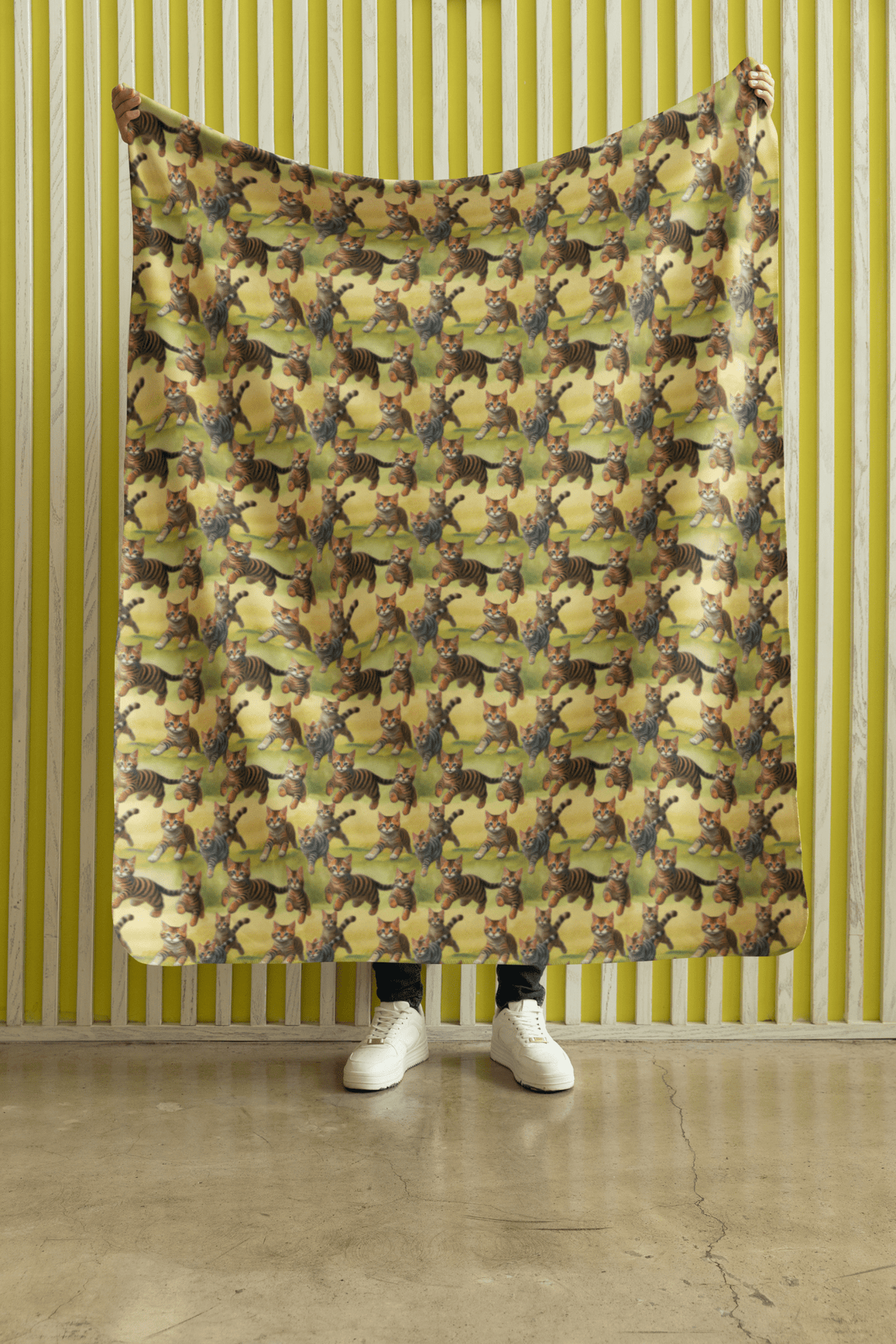 Baby Cats at Play Sherpa Blanket - London Penny Gift Wrap