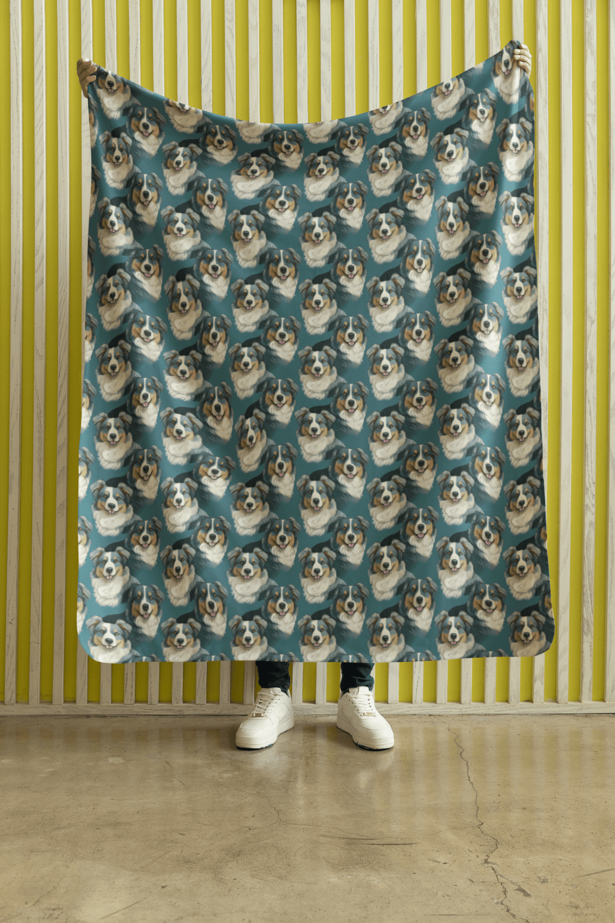 Australian Shepherd Your Heart Sherpa Blanket - London Penny Gift Wrap