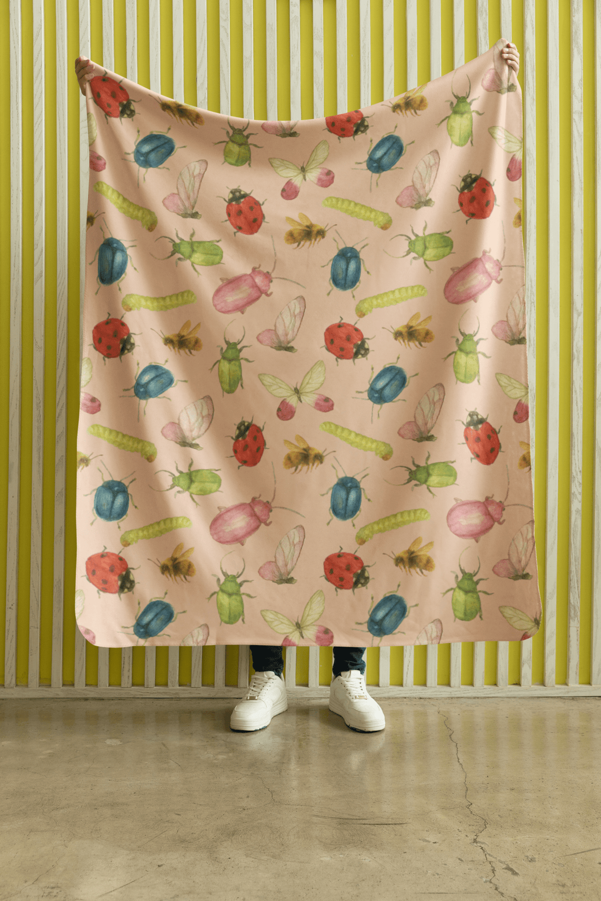 Garden Bug Waltz Sherpa Blanket - London Penny Gift Wrap