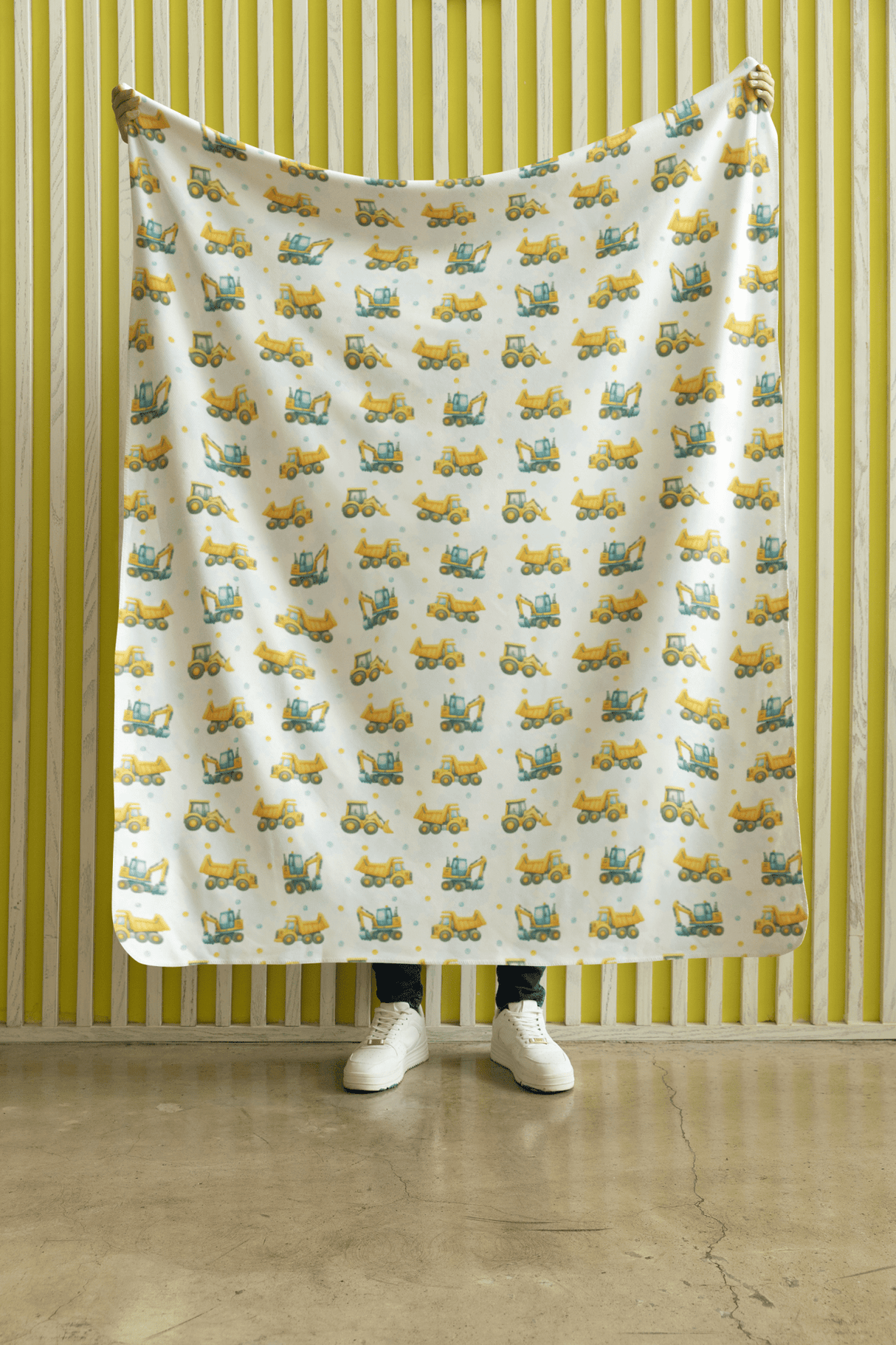 Under Construction Sherpa Blanket - London Penny Gift Wrap