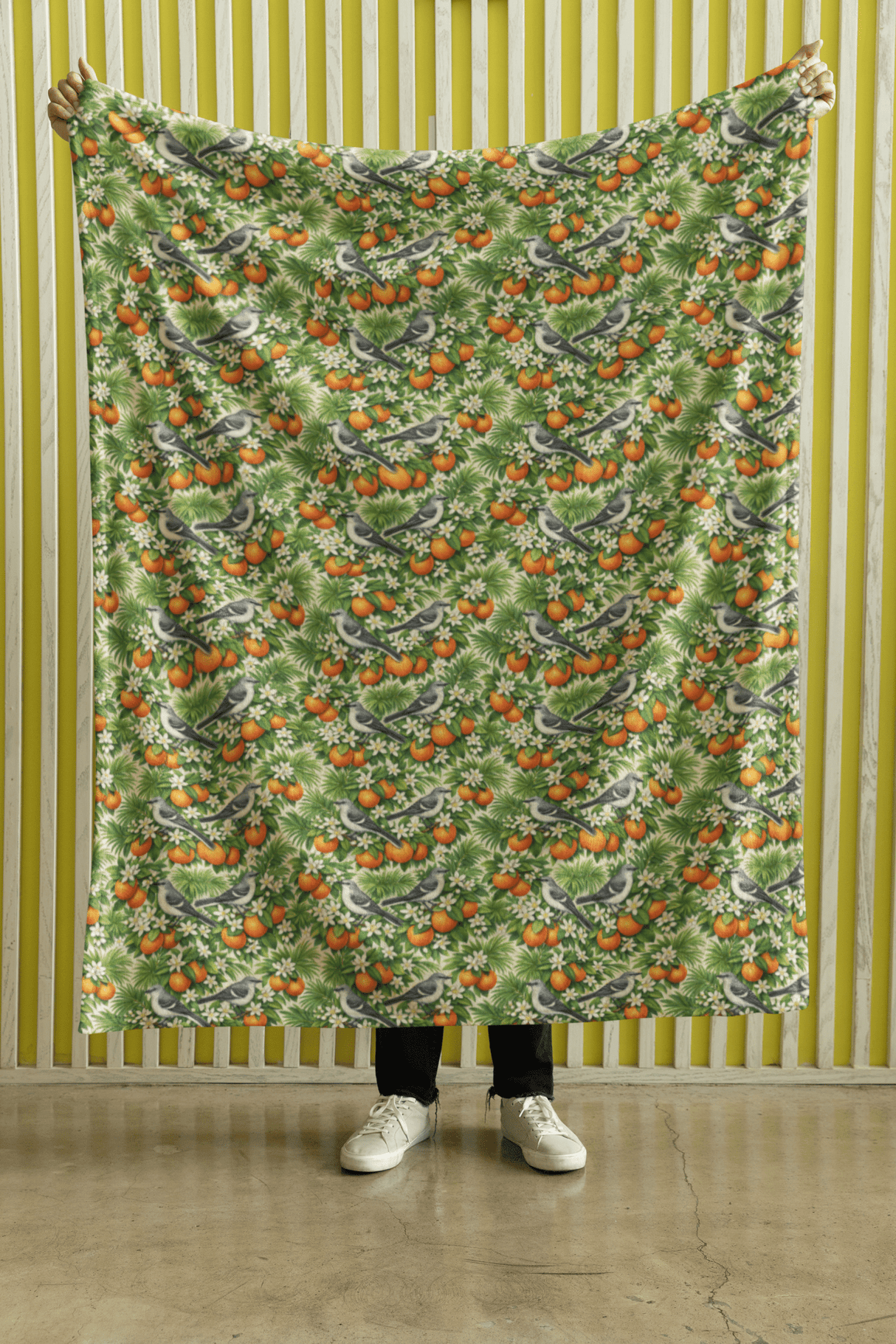 Florida Flora & Fauna Sherpa Blanket - London Penny Gift Wrap