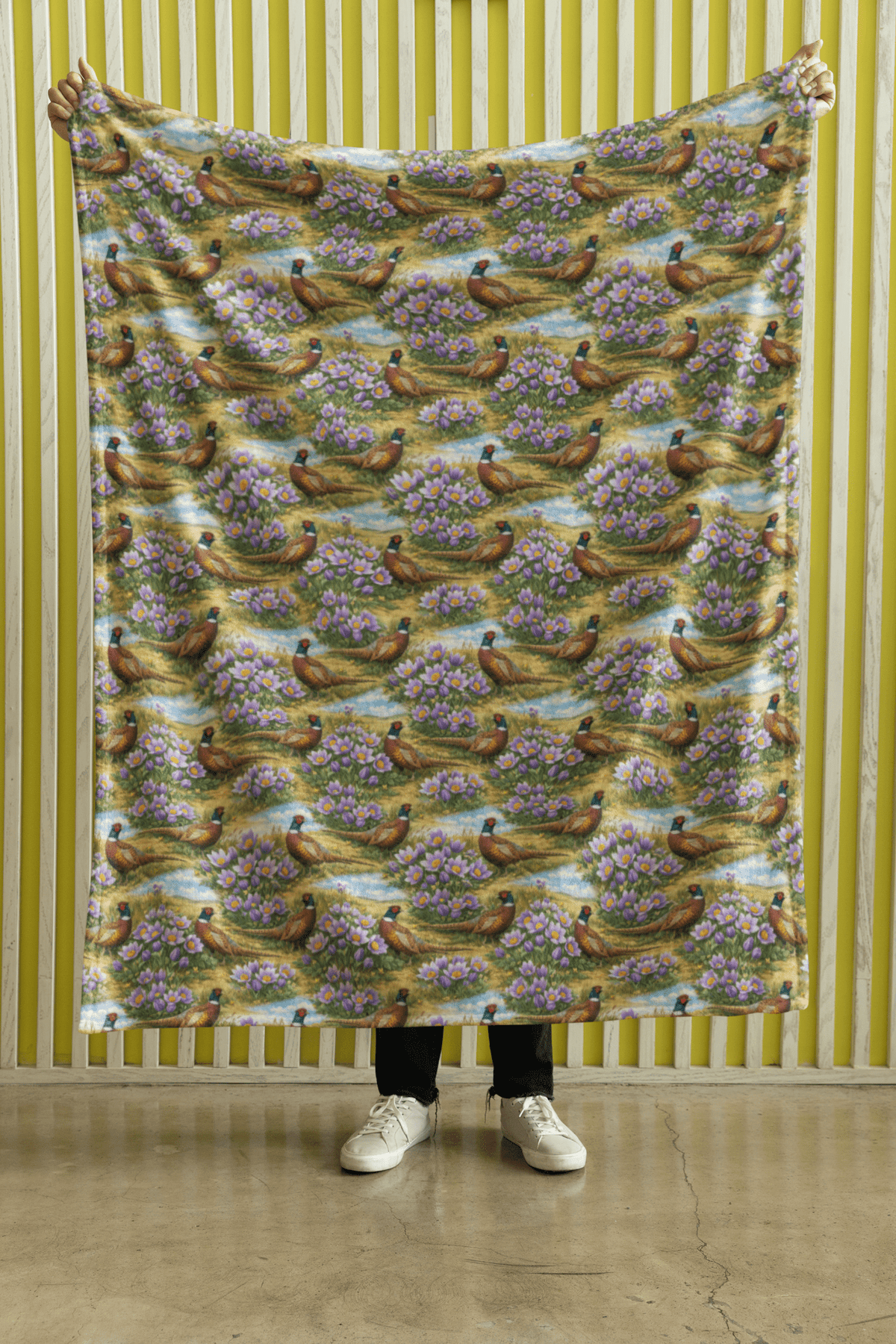 South Dakota Flora & Fauna Sherpa Blanket - London Penny Gift Wrap