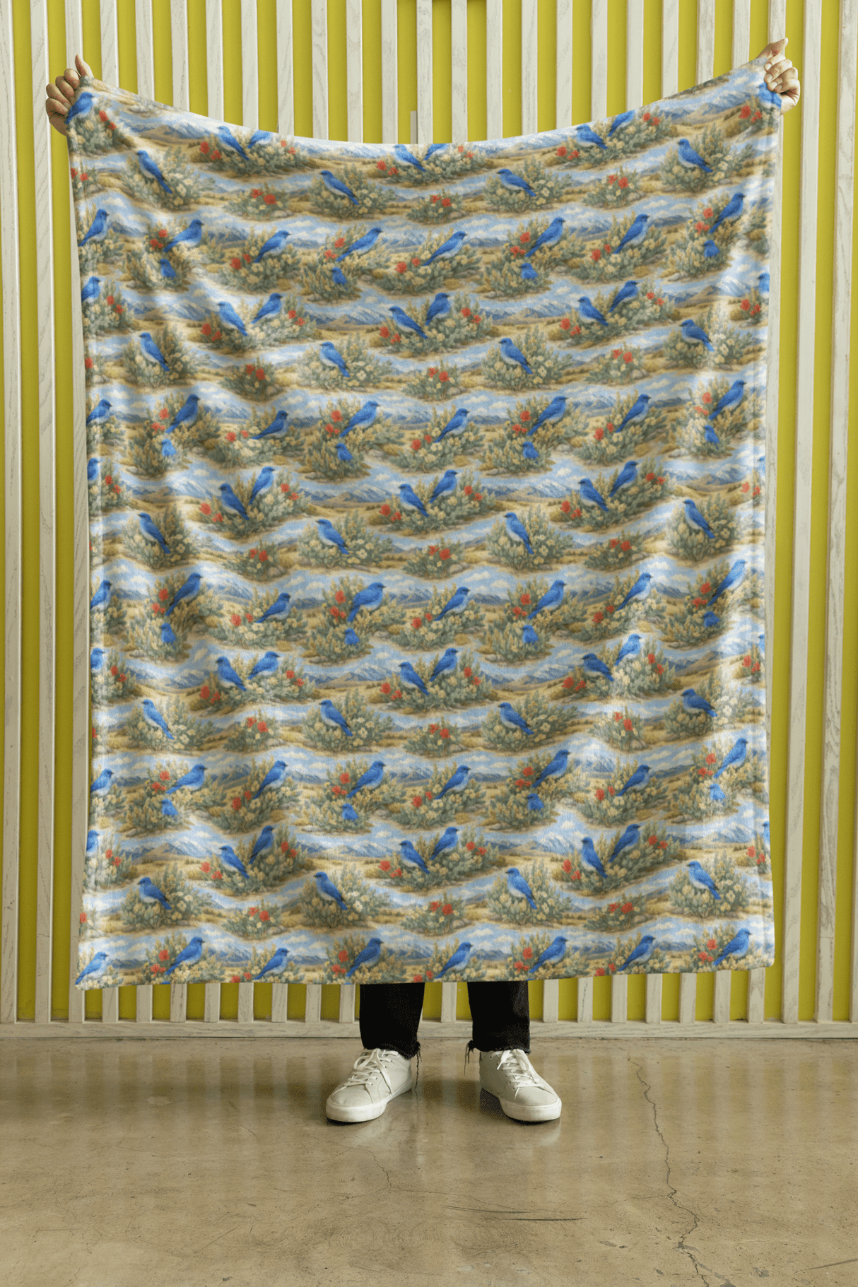 Nevada Flora & Fauna Sherpa Blanket - London Penny Gift Wrap