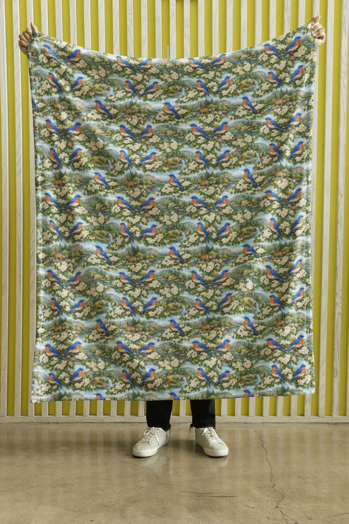 Missouri Flora & Fauna Sherpa Blanket - London Penny Gift Wrap