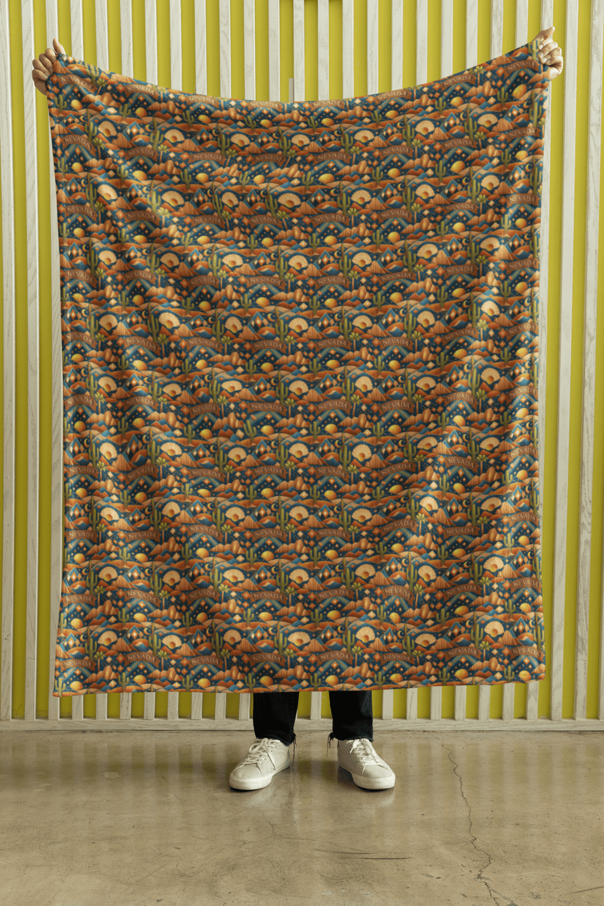Nevada Desert Luxe Sherpa Blanket - London Penny Gift Wrap