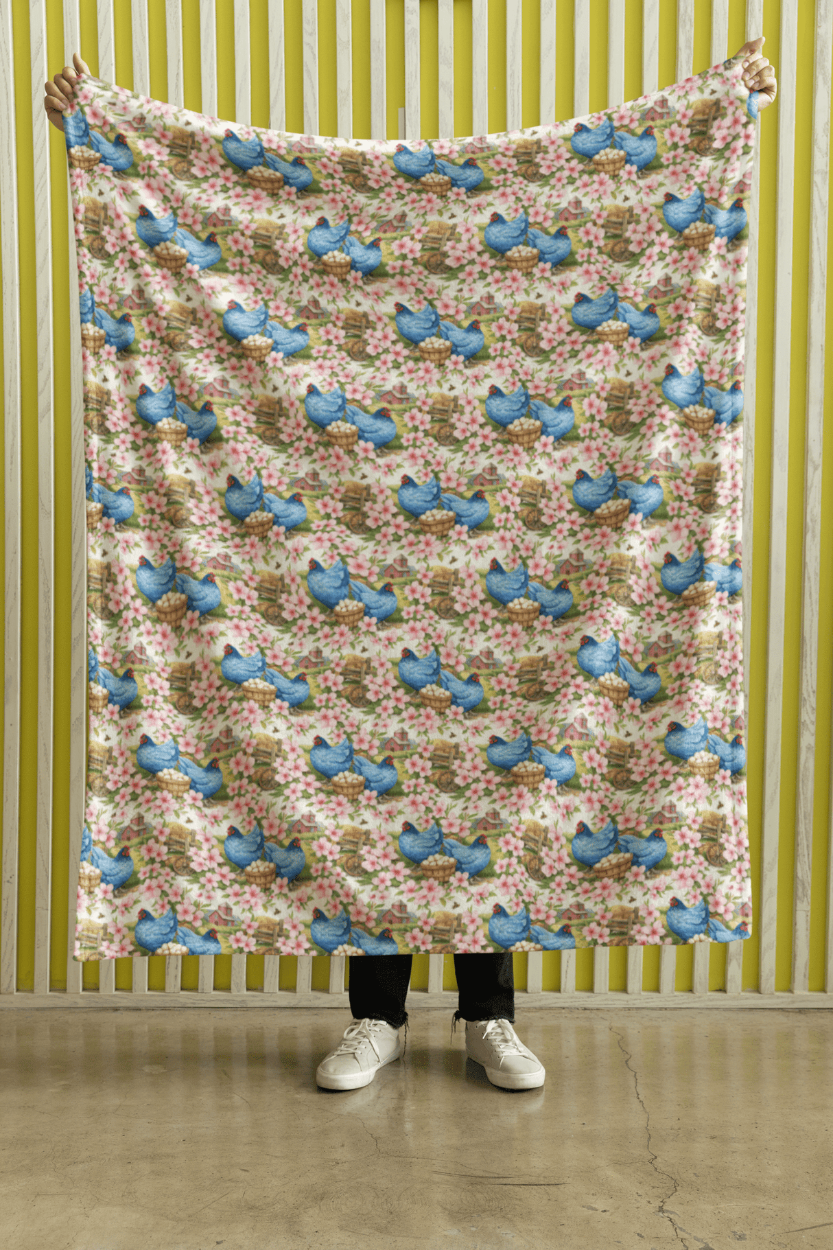 Delaware Flora & Fauna Sherpa Blanket - London Penny Gift Wrap