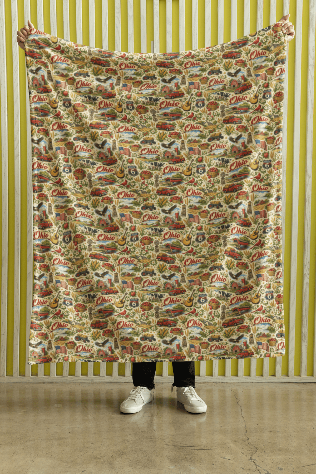 Ohio Heritage Heart Sherpa Blanket - London Penny Gift Wrap