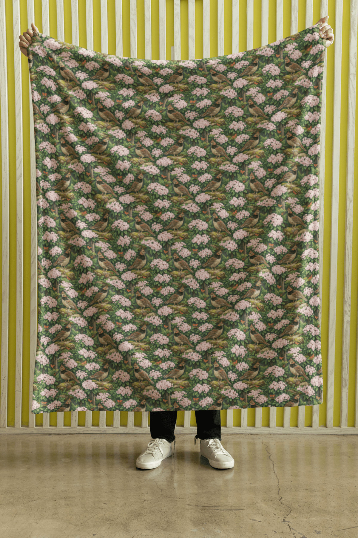 Pennsylvania Flora & Fauna Sherpa Blanket - London Penny Gift Wrap