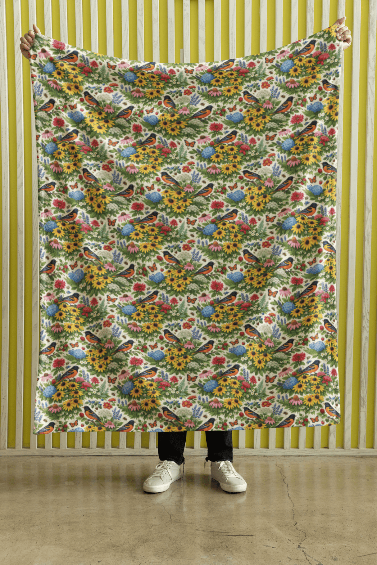 Maryland Flora & Fauna Sherpa Blanket - London Penny Gift Wrap