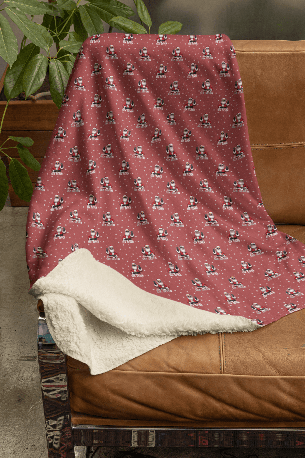 Santa Says 67 Sherpa Blanket - London Penny Gift Wrap