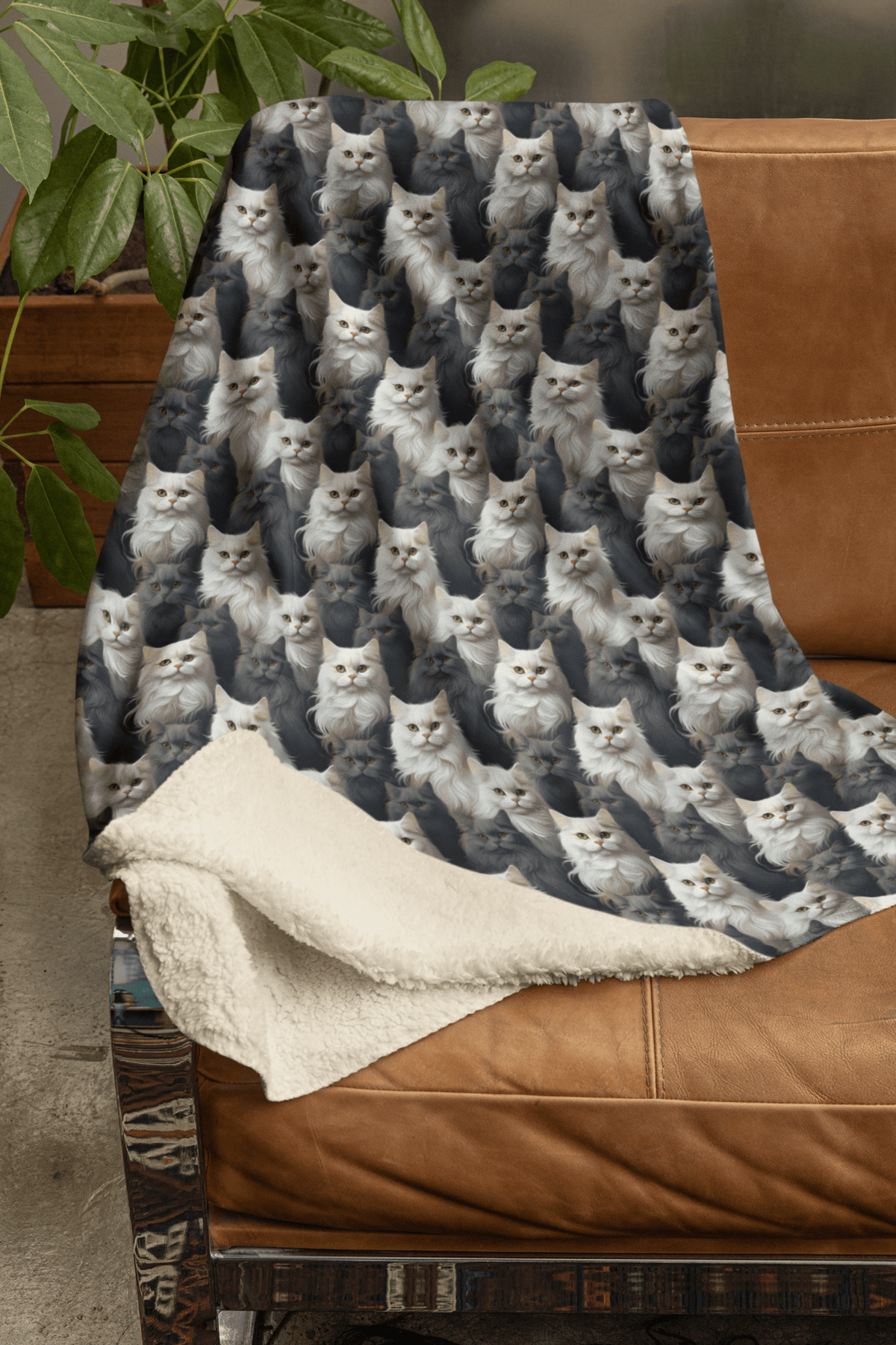 Persian Grace Sherpa Blanket - London Penny Gift Wrap