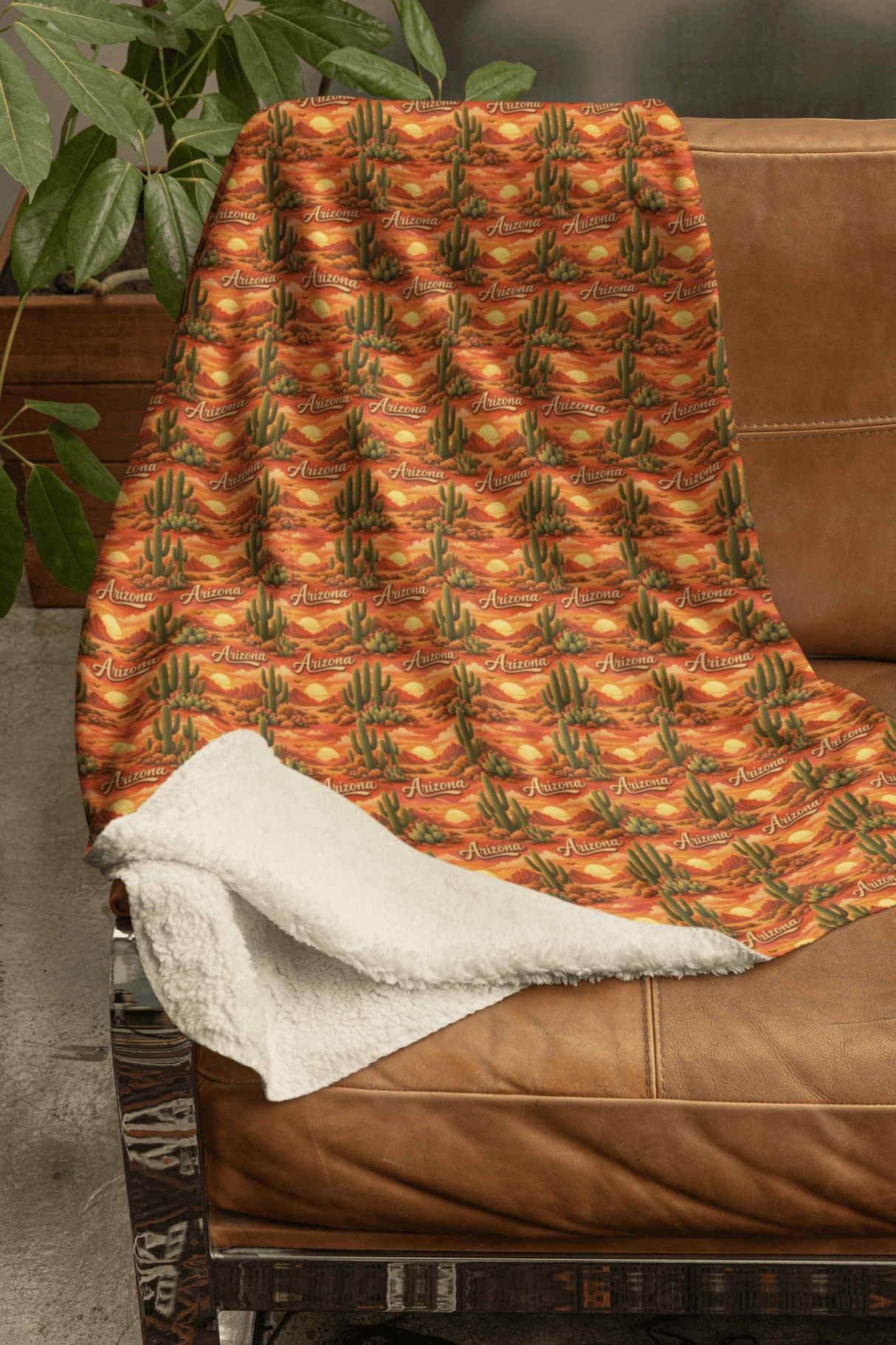 Arizona Desert Sun Sherpa Blanket - London Penny Gift Wrap