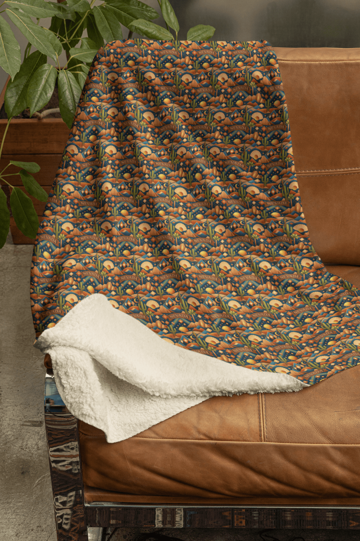 Nevada Desert Luxe Sherpa Blanket - London Penny Gift Wrap