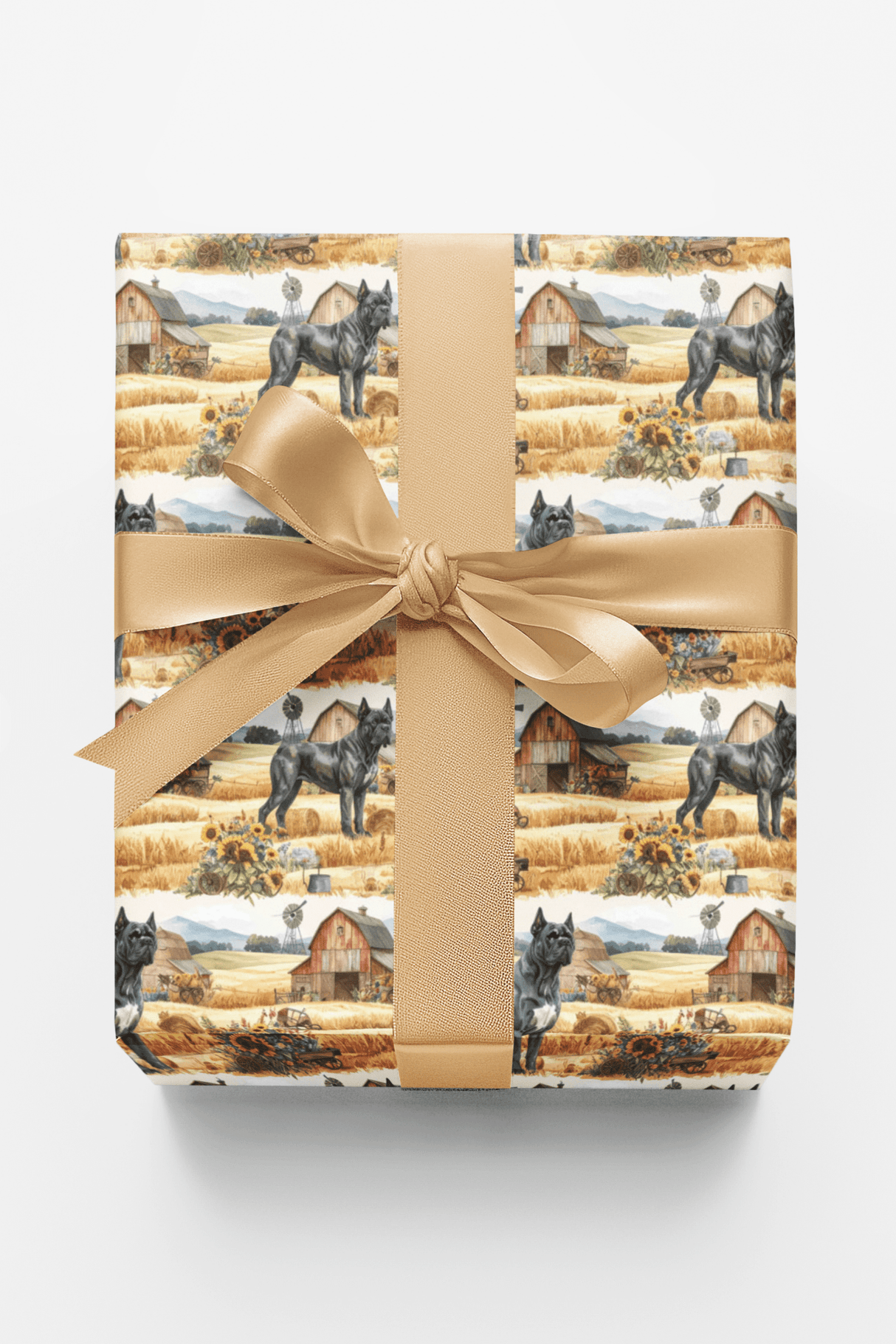 Rustic Farm Companion (Cane Corso) Wrapping Paper - London Penny Gift Wrap
