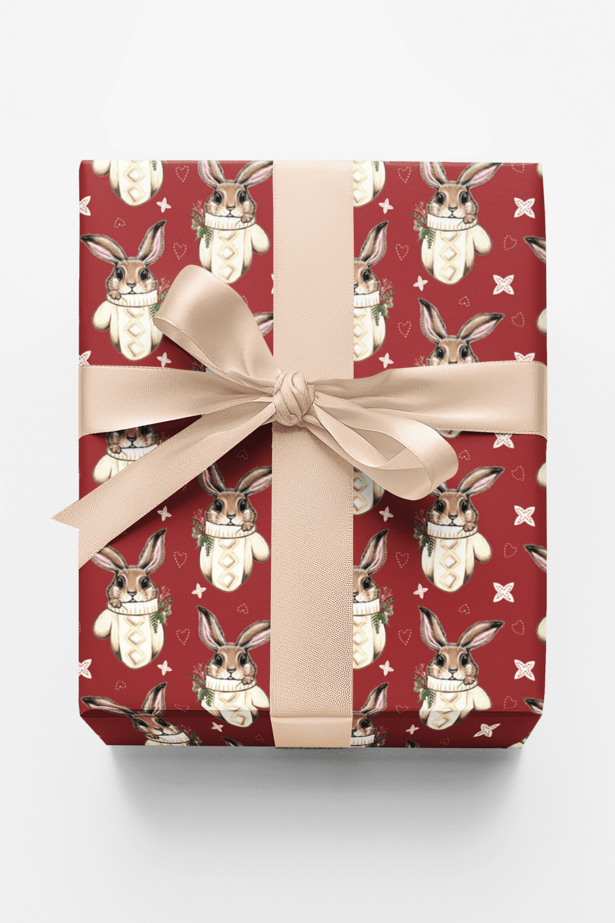 Winter Mitten Bunny Wrapping Paper | Michelle Gilsey | Artist Corner - London Penny Gift Wrap