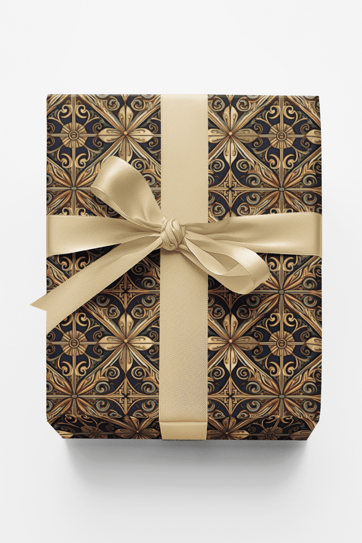 Baroque Scroll Tile - London Penny Gift Wrap