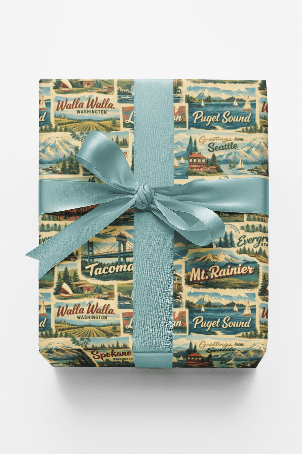 Washington Postcard Memories - London Penny Gift Wrap