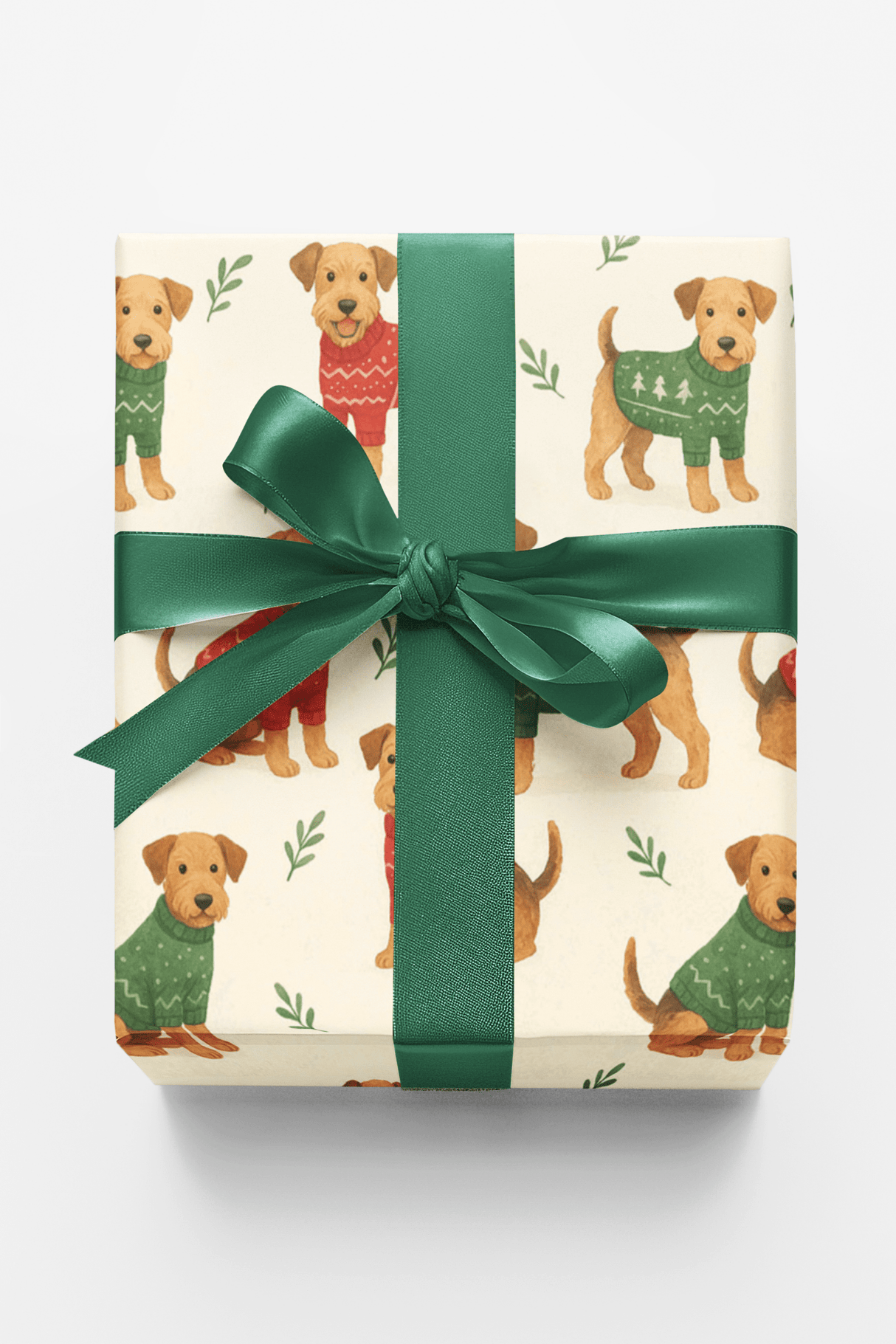Airedale Terrier Holiday Sweaters - London Penny Gift Wrap