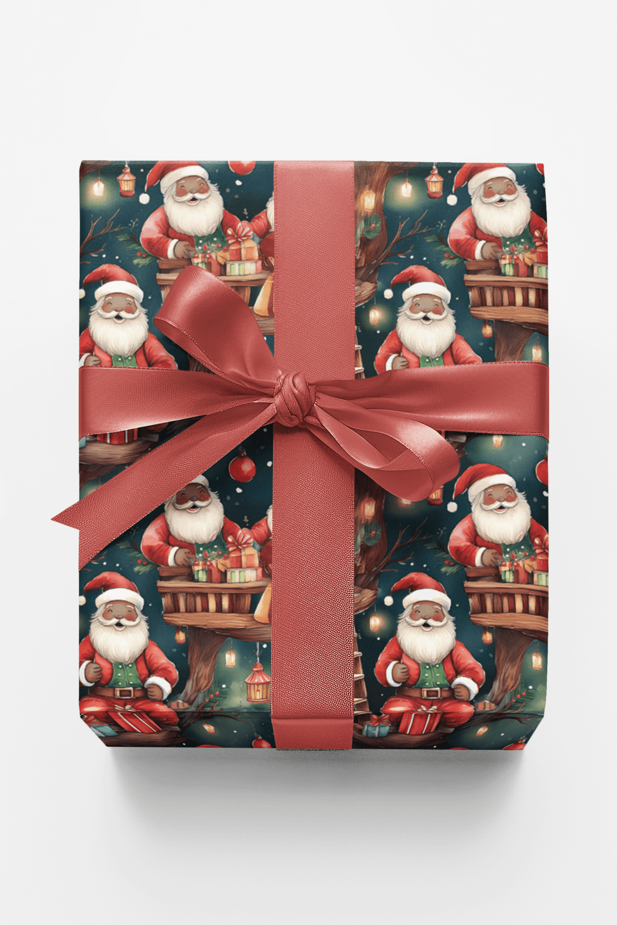Treehouse Santa Magic - London Penny Gift Wrap
