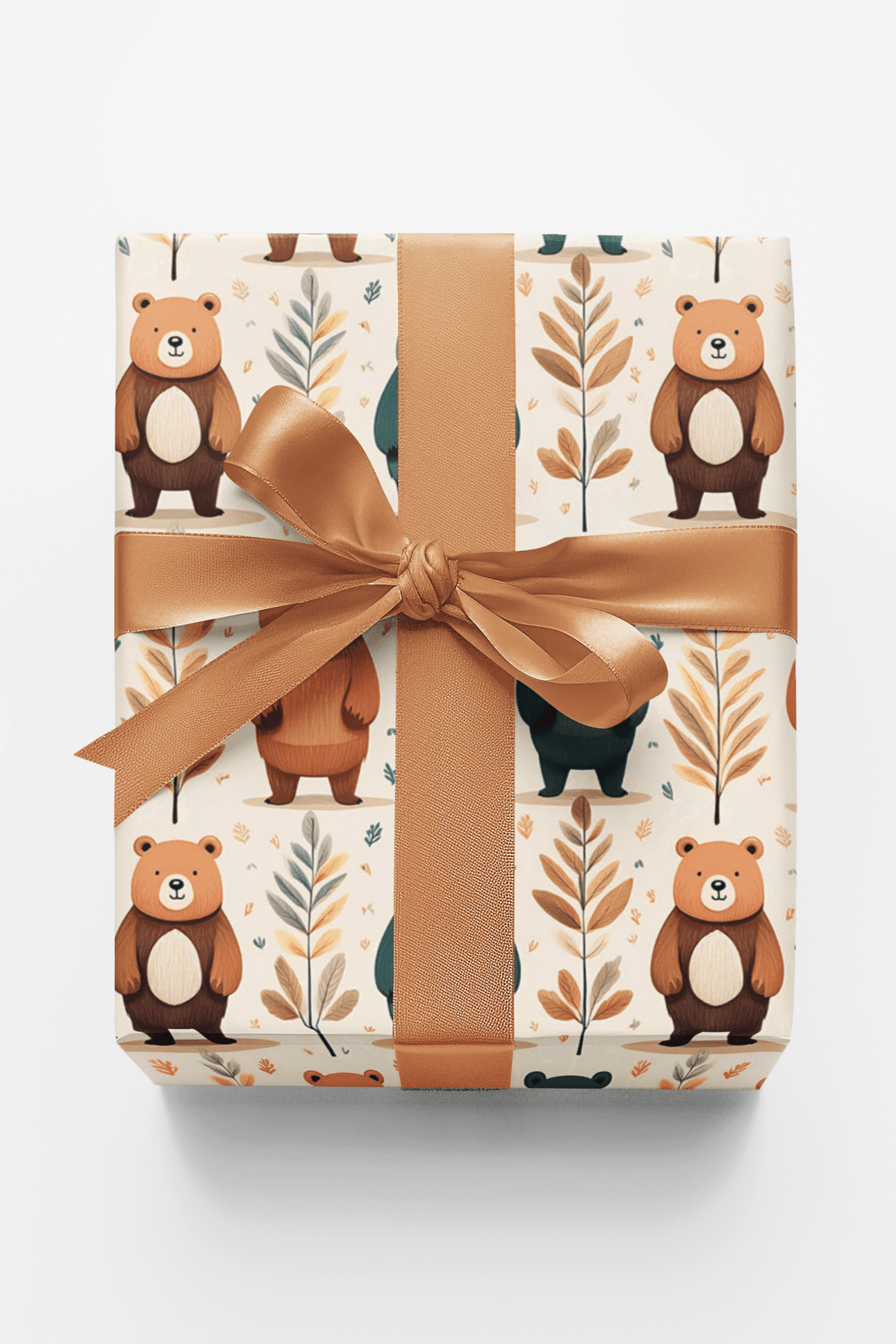 Bear & Leaf Harmony - London Penny Gift Wrap