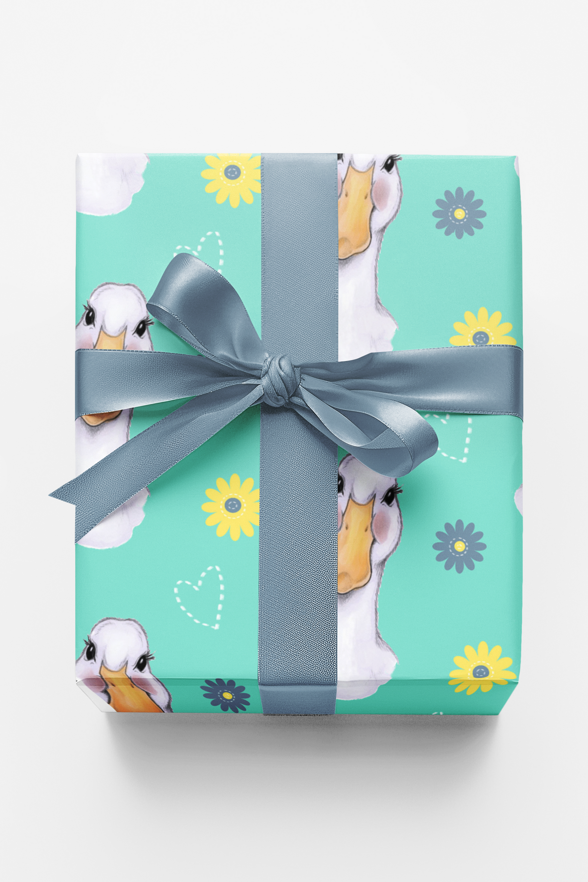 Duck Duck Daisy Wrapping Paper | Michelle Gilsey | Artist Corner