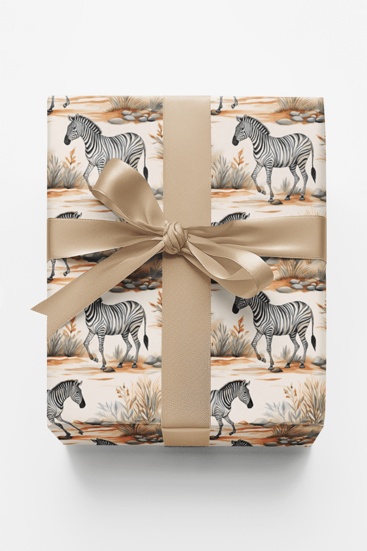 Serene Safari Stripes - London Penny Gift Wrap