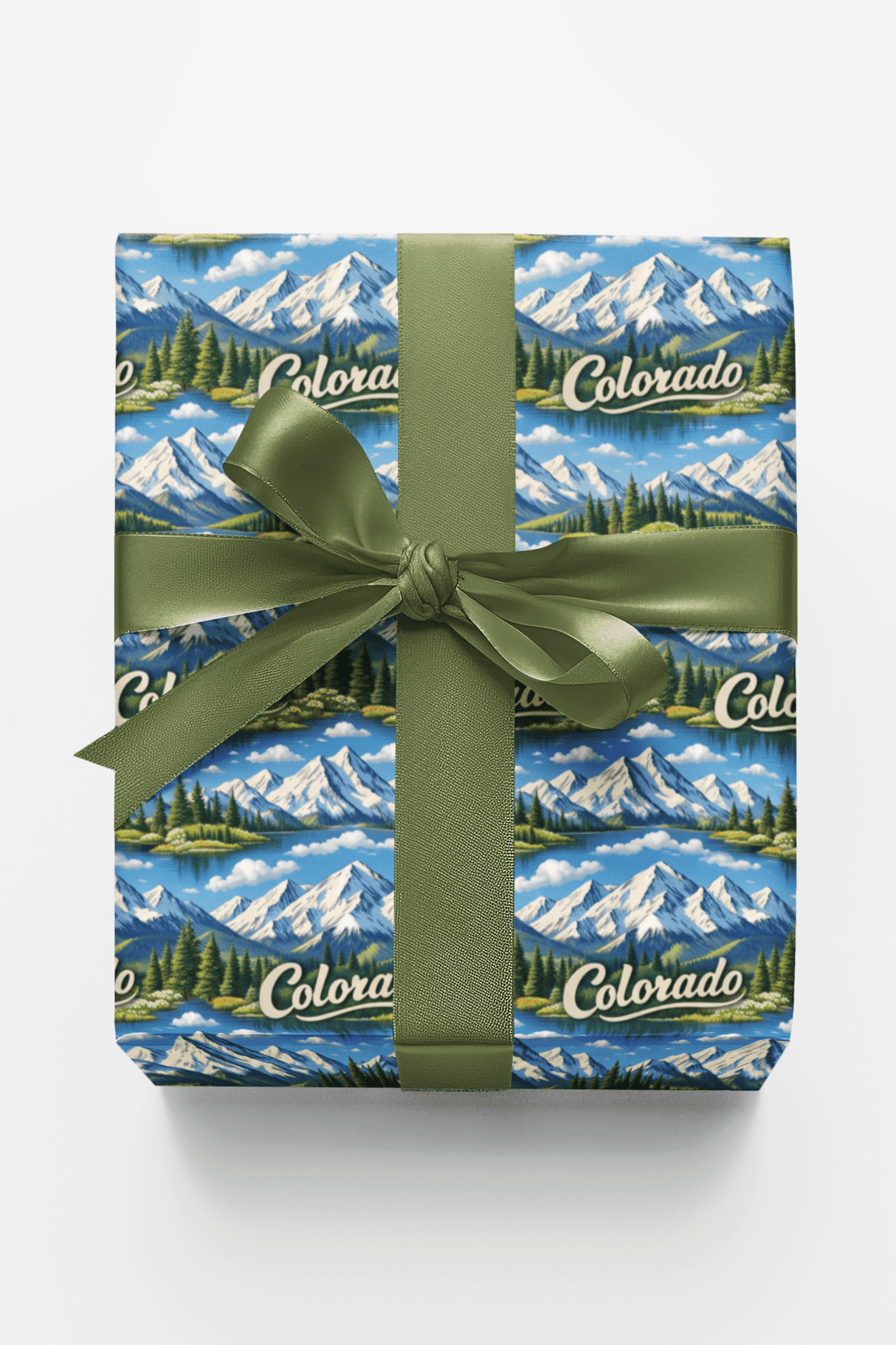 Colorado Alpine Peaks - London Penny Gift Wrap