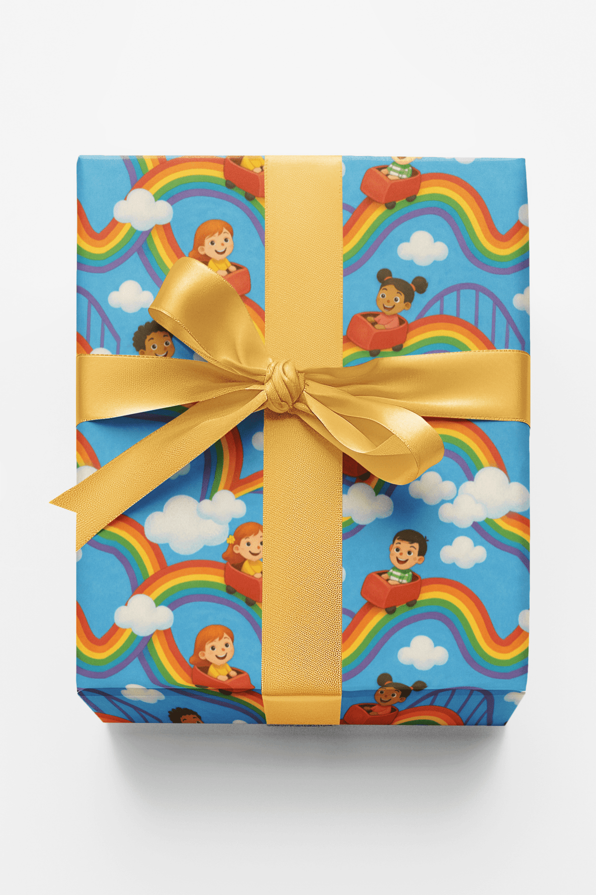 Rainbow Rollercoaster - London Penny Gift Wrap