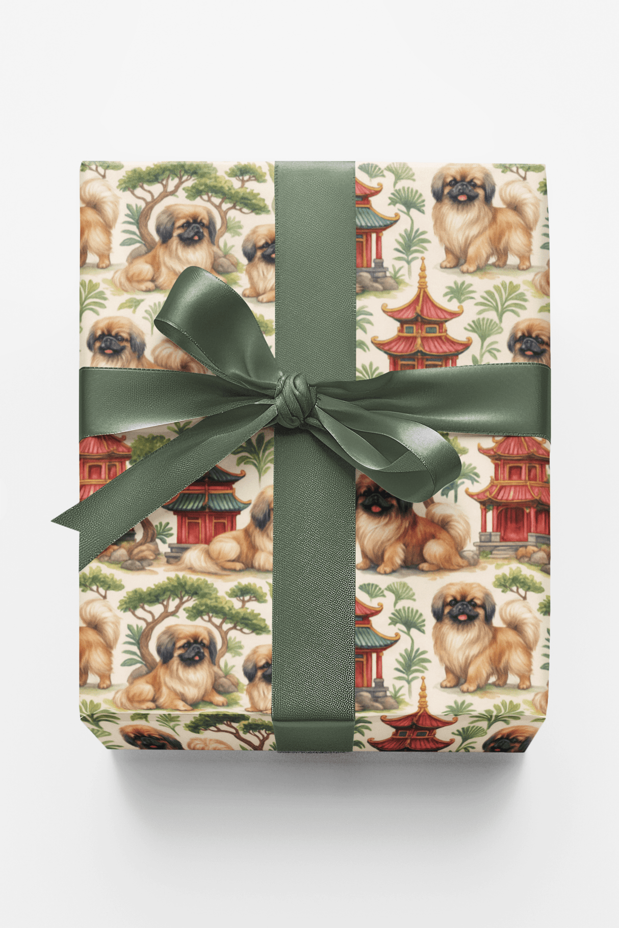 Pekingese Pagoda - London Penny Gift Wrap