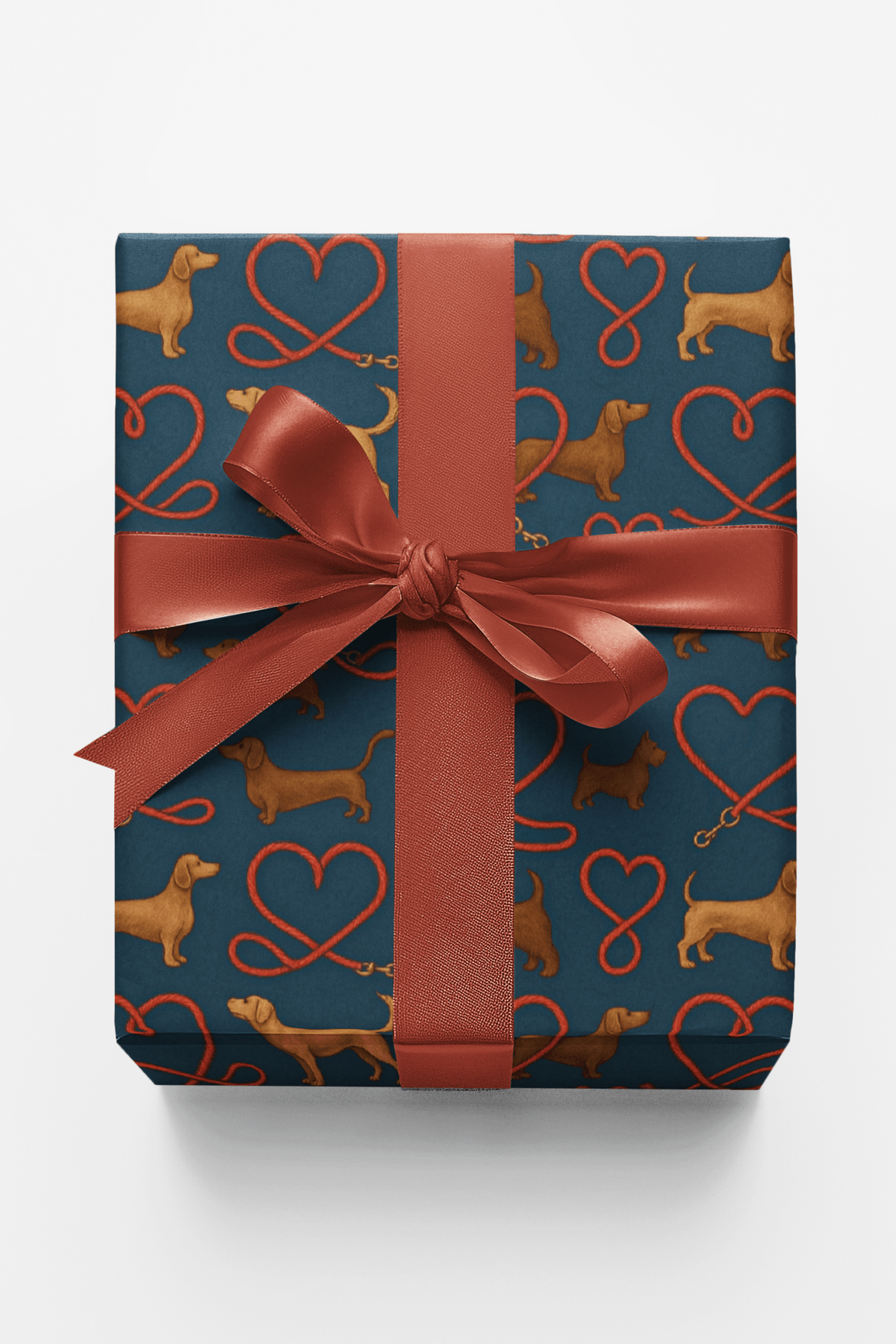 Dachshund Love Leash - London Penny Gift Wrap