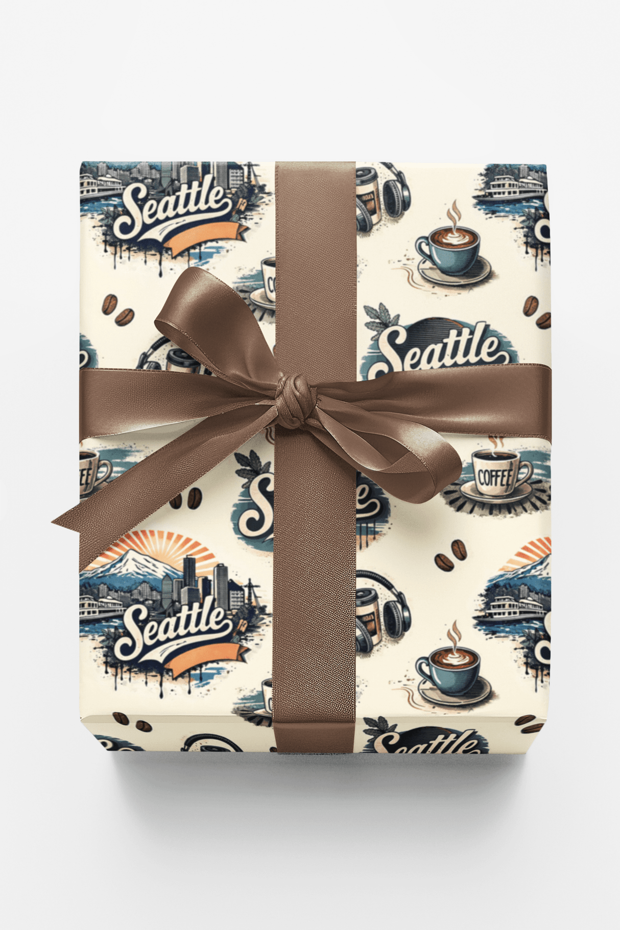Seattle Rainier & Grunge - London Penny Gift Wrap