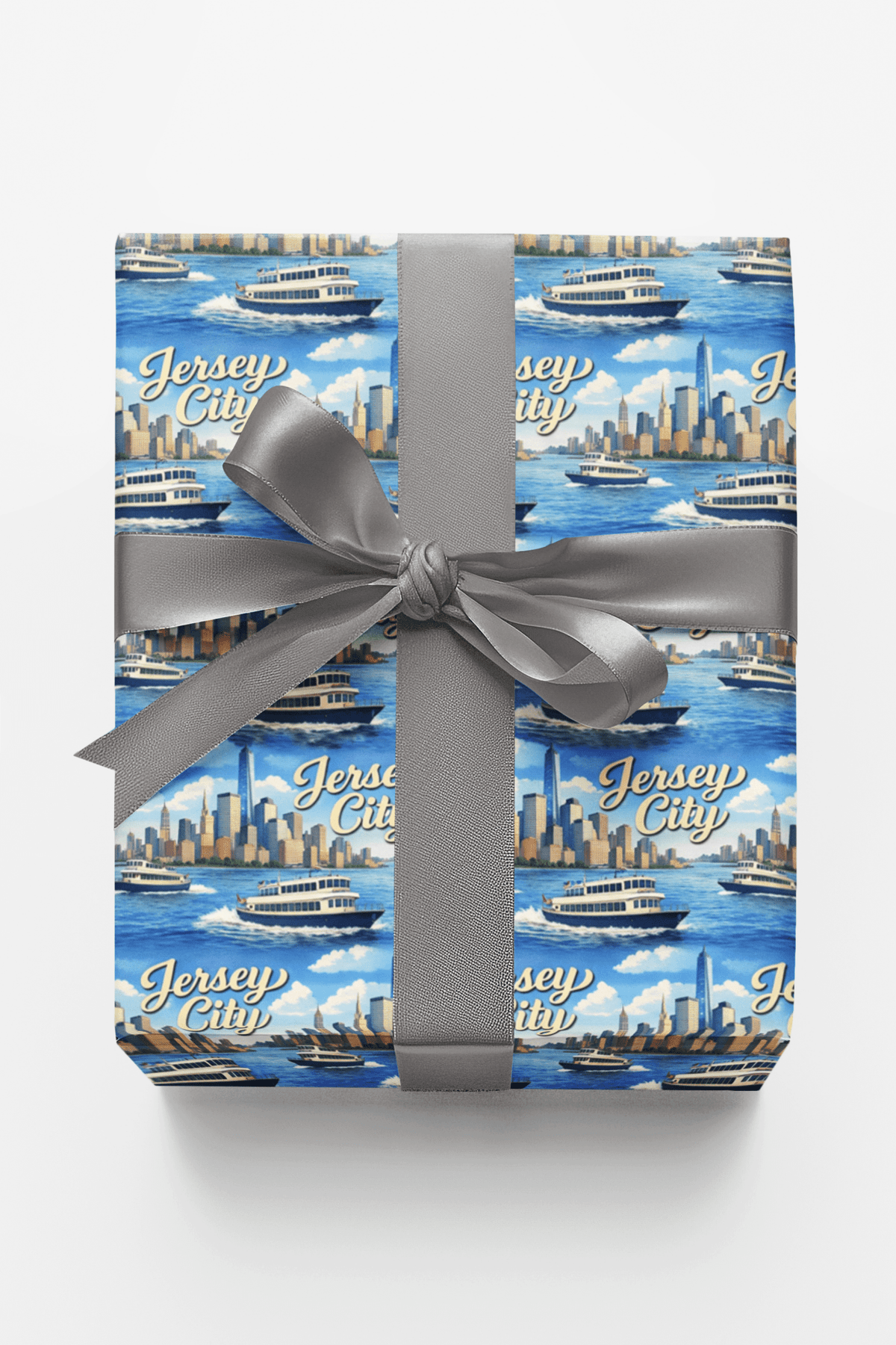 Jersey City Harbor Lights - London Penny Gift Wrap