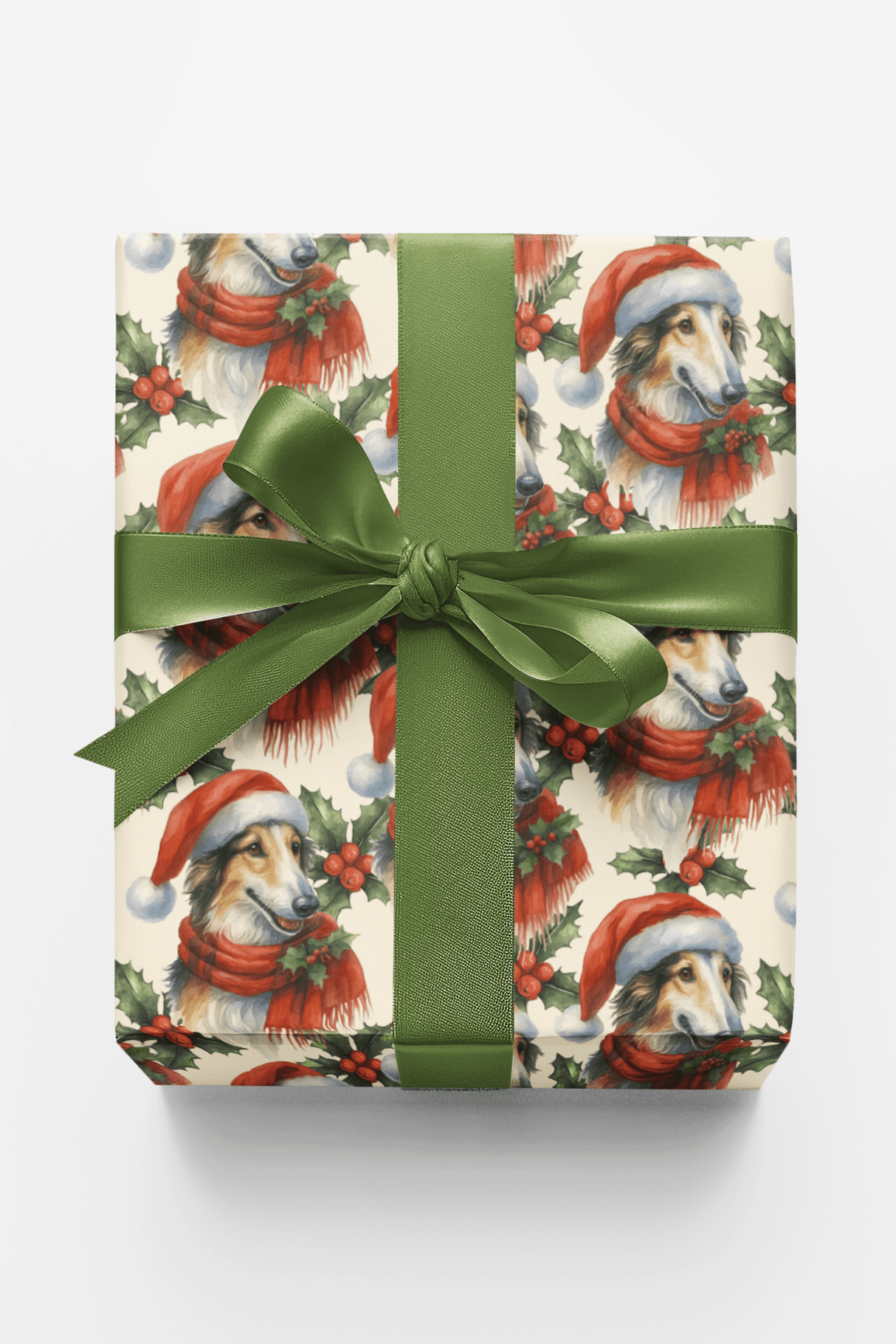 Holly Crowned Elegance - London Penny Gift Wrap
