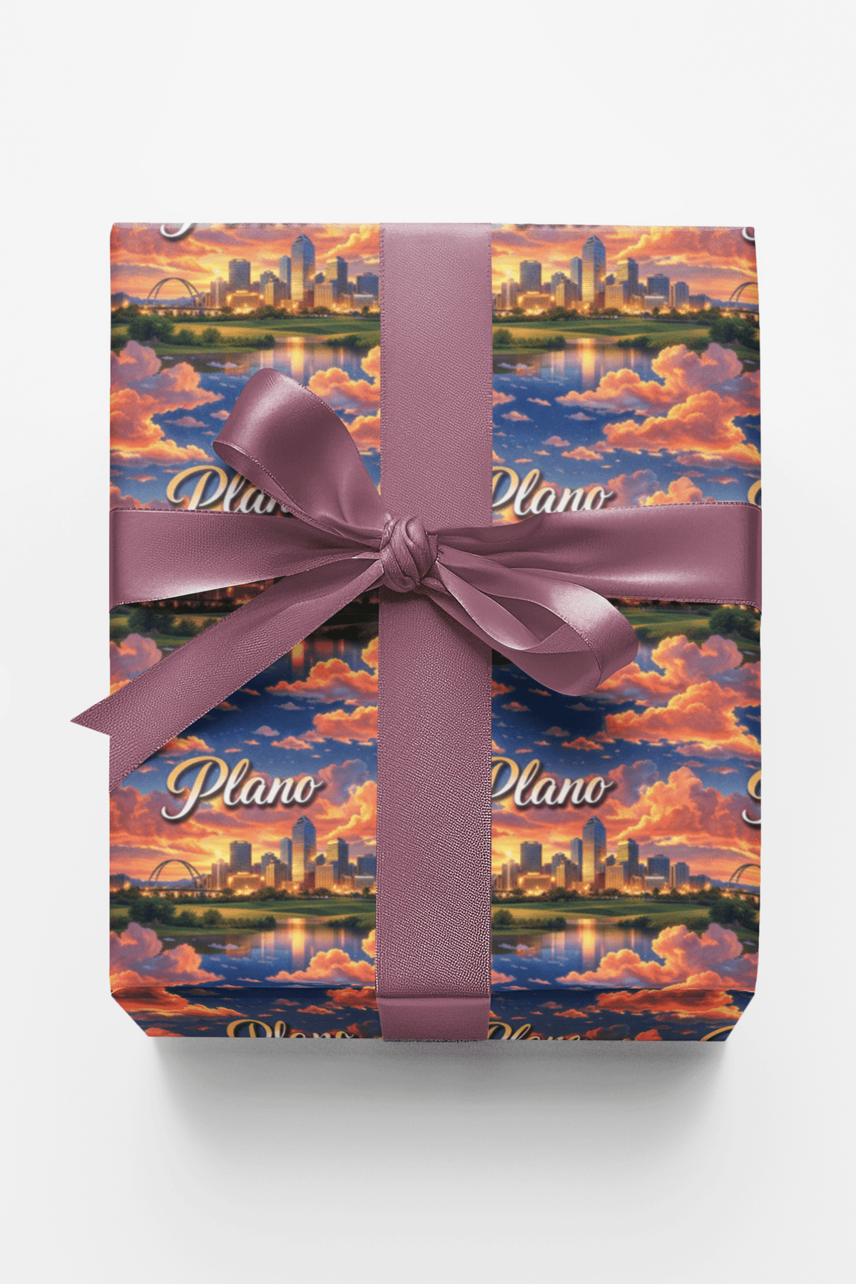 Plano Texas Twilight - London Penny Gift Wrap