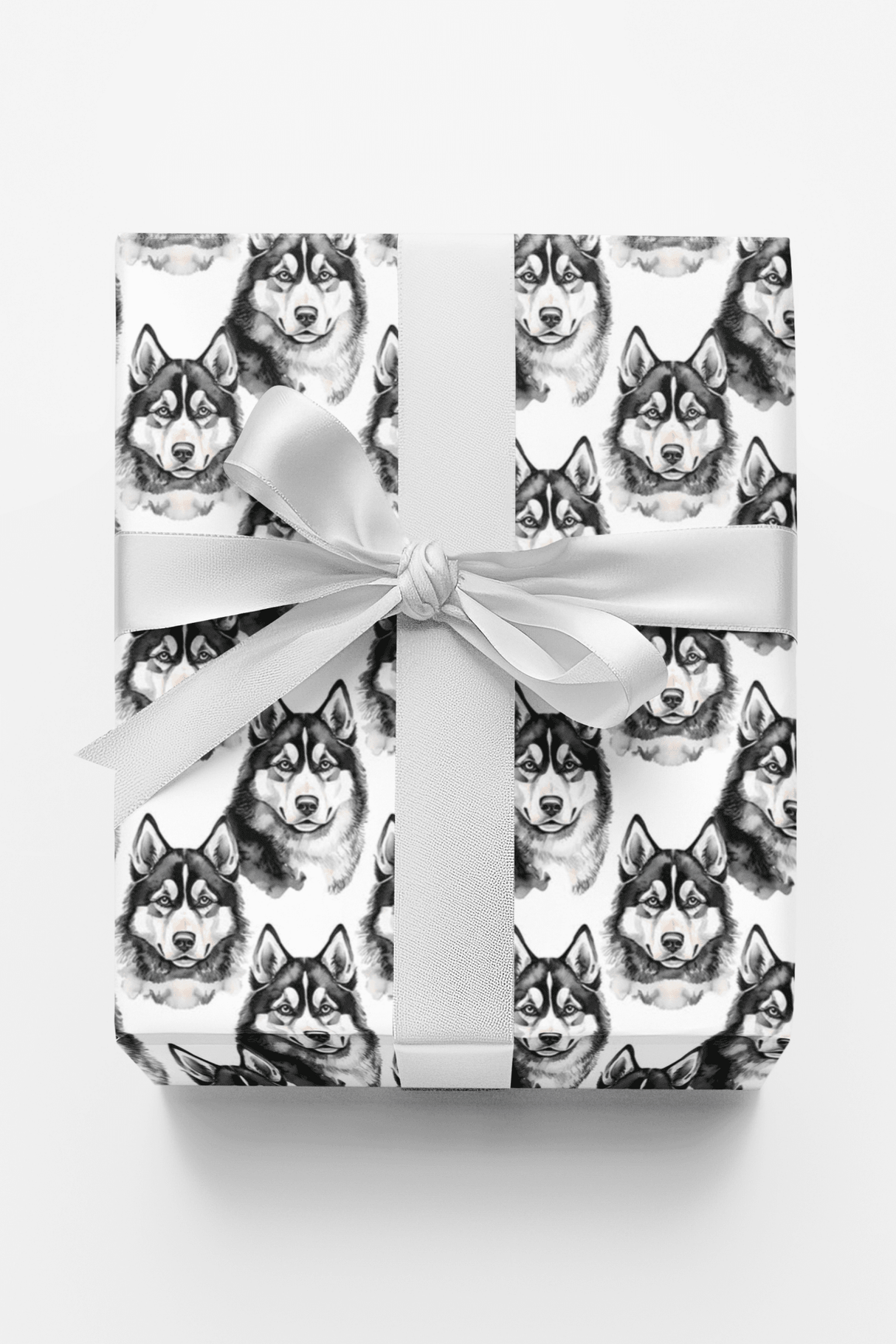 Snow Trails & Husky Tails - London Penny Gift Wrap