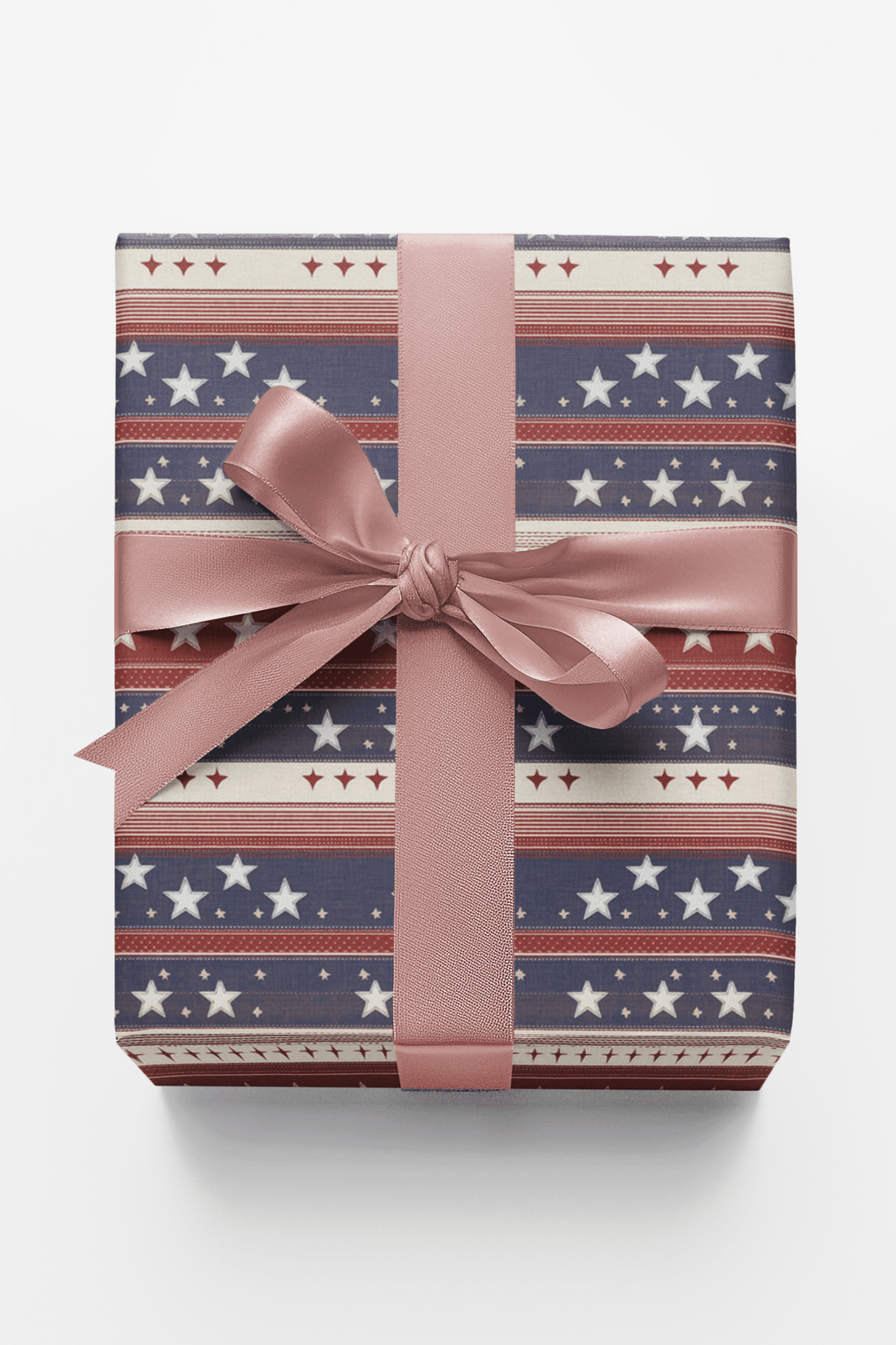 Patriotic Vintage Stripe - London Penny Gift Wrap