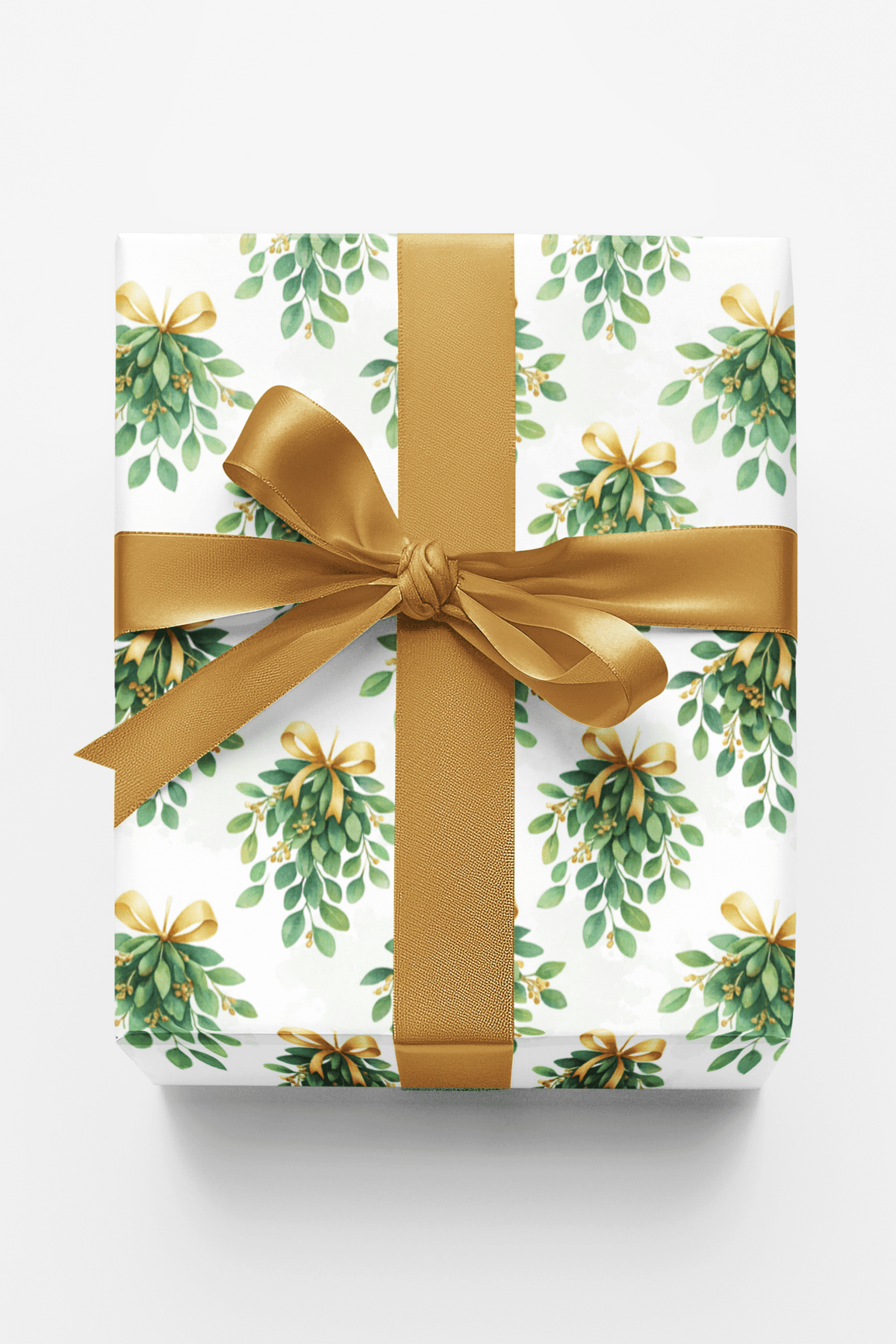 Mistletoe & Gold - London Penny Gift Wrap