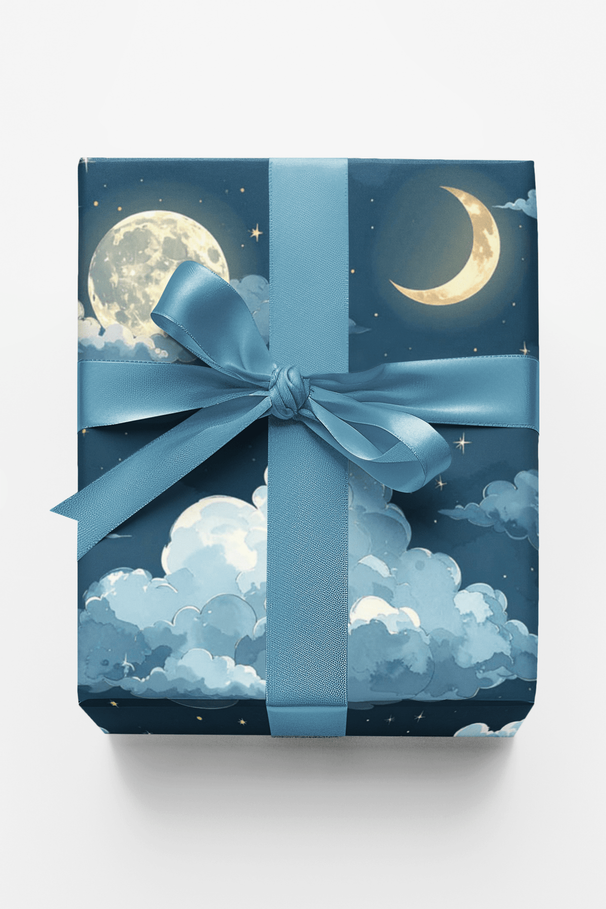 Cloudlit Moon Glow Wrapping Paper - London Penny Gift Wrap