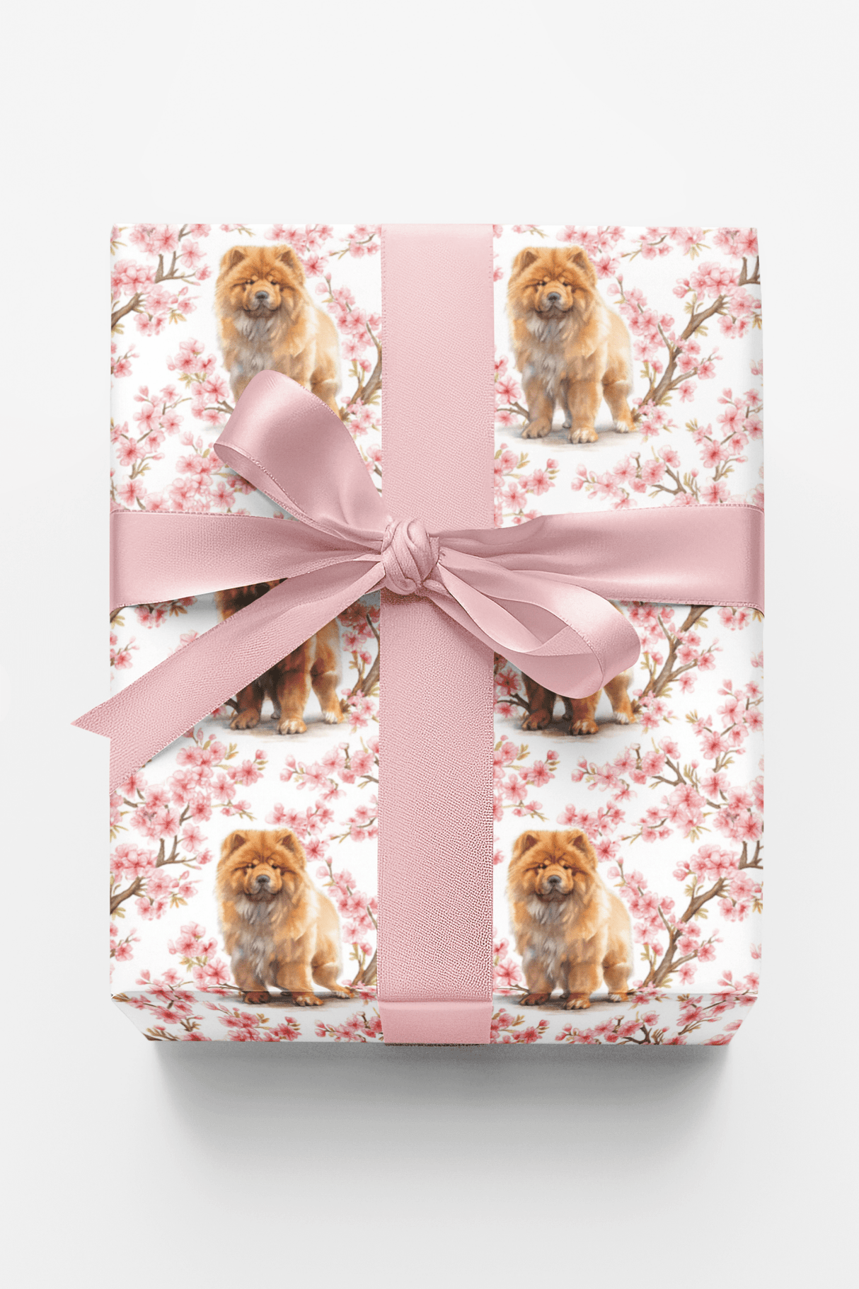 Chow Chow Cherry Blossom - London Penny Gift Wrap