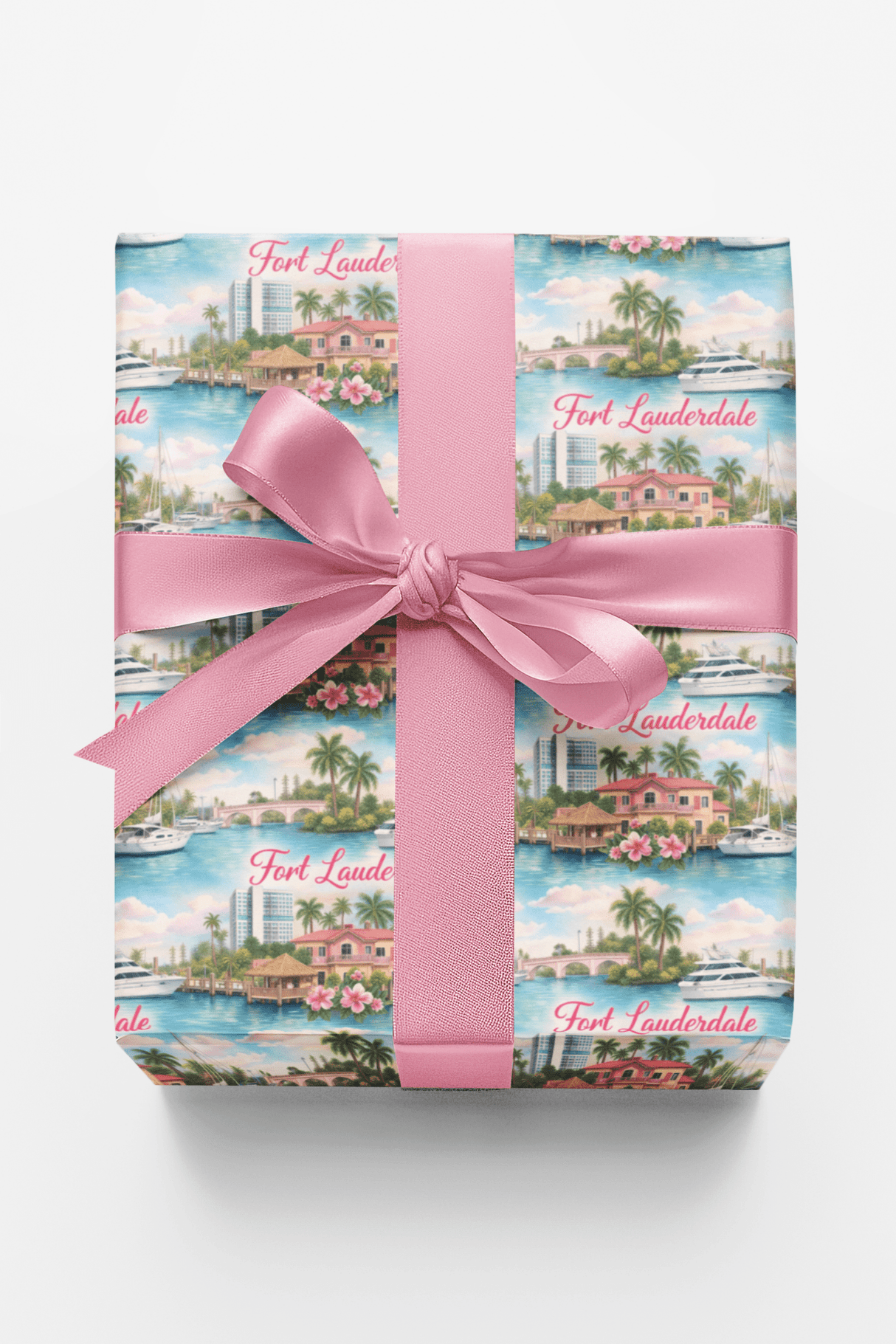 Fort Lauderdale Yacht Harbor - London Penny Gift Wrap