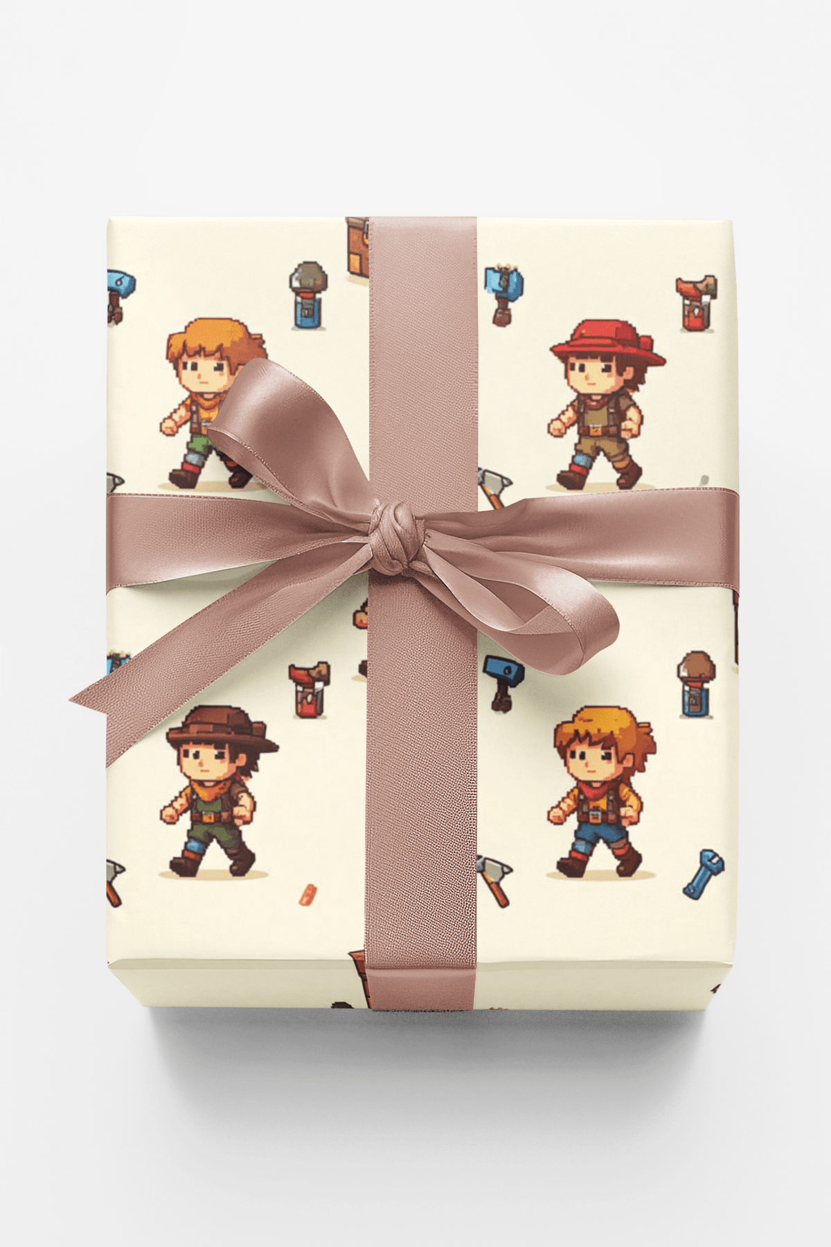 Retro 8-Bit Adventure Wrapping Paper - London Penny Gift Wrap