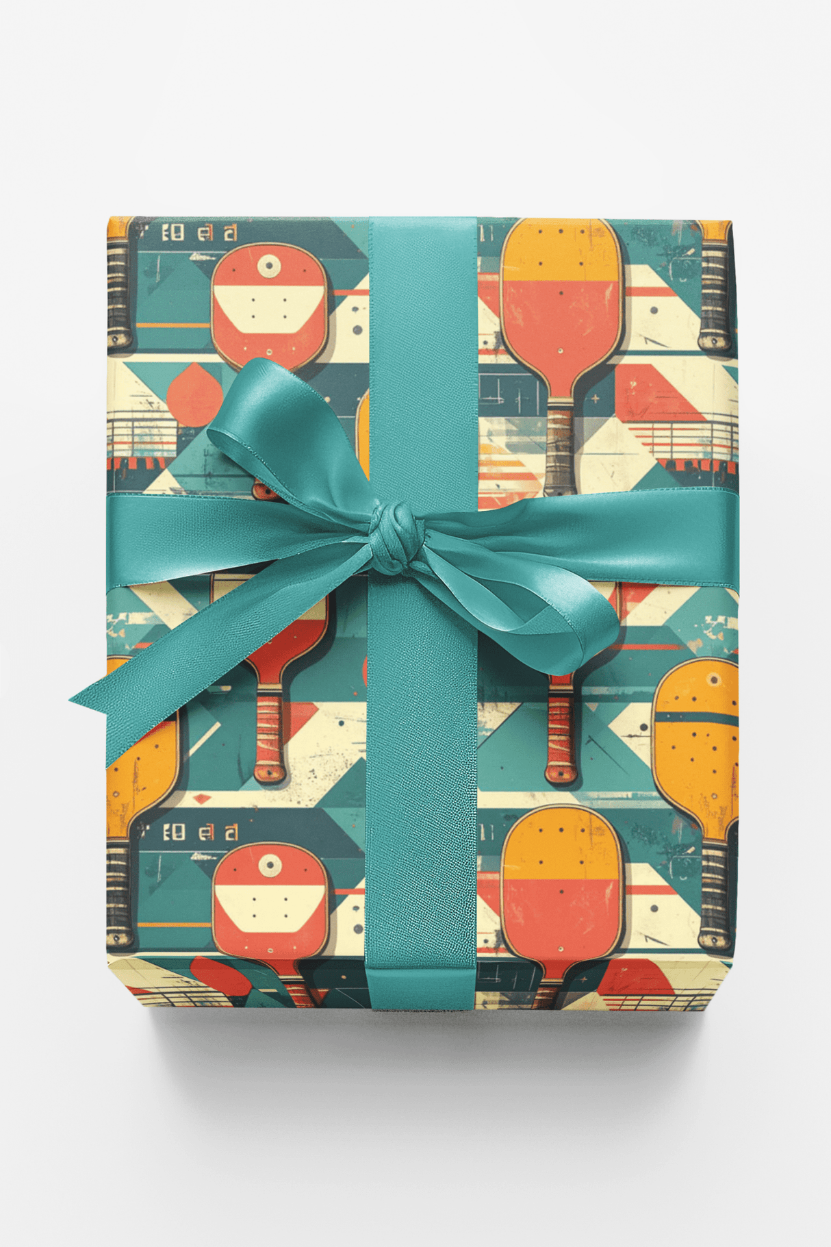 Pickleball Time Machine Wrapping Paper - London Penny Gift Wrap