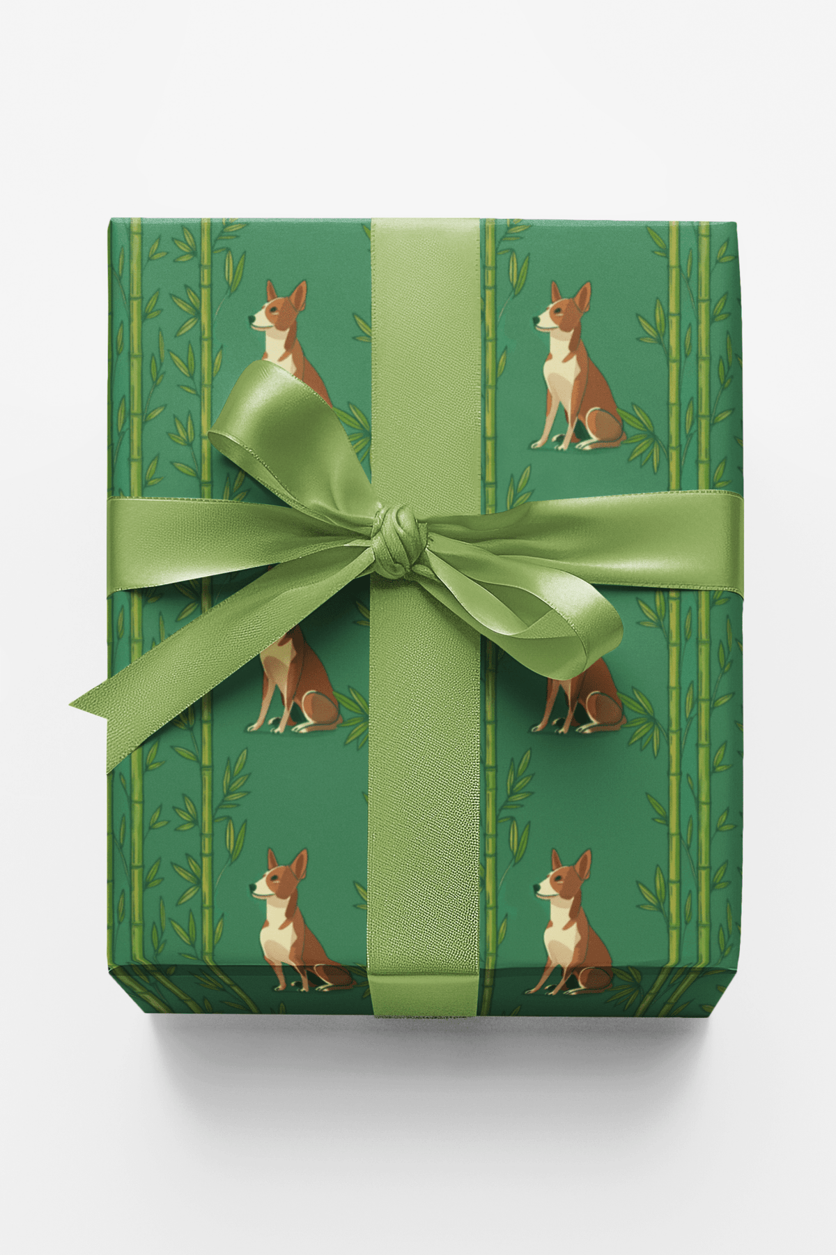 Basenji Bamboo - London Penny Gift Wrap
